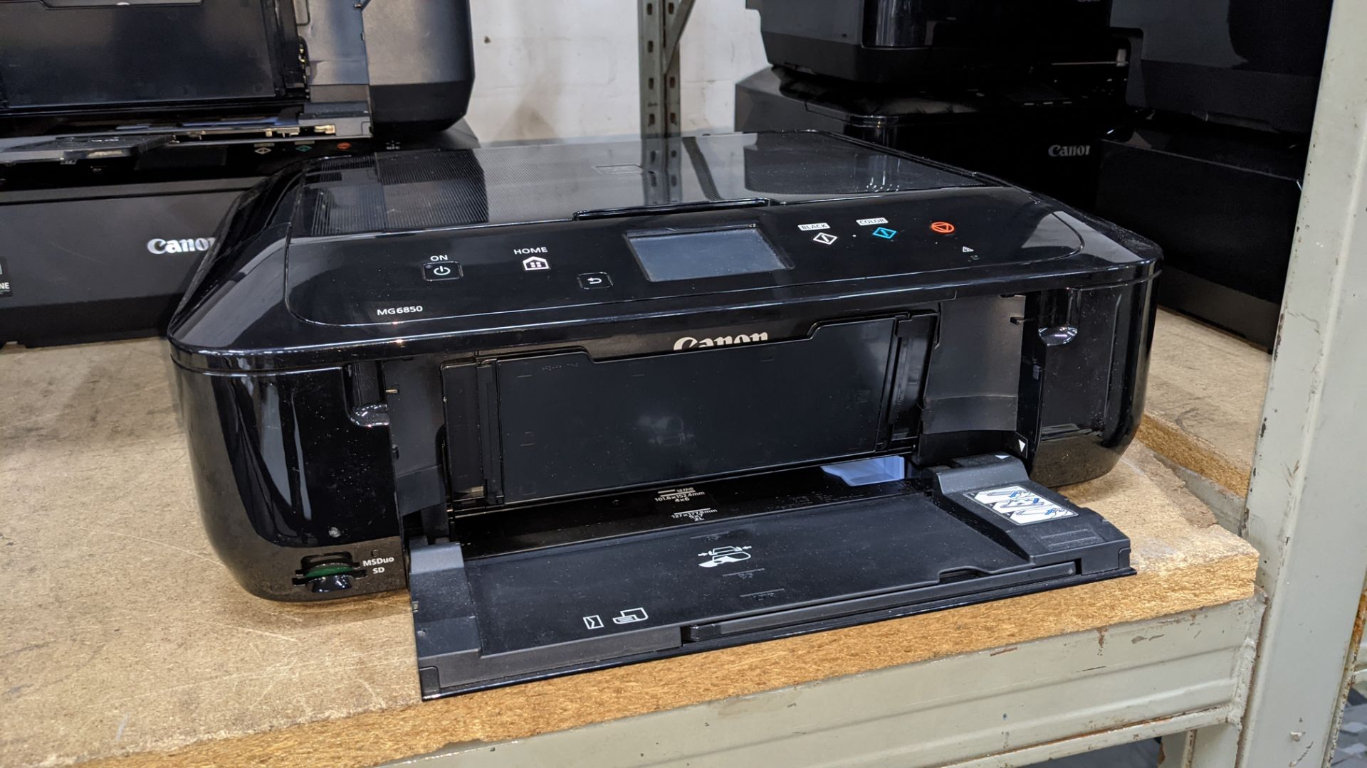 3 off Canon Pixma printers each with built-in flatbed scanners NB. No power leads & cables - Image 4 of 6