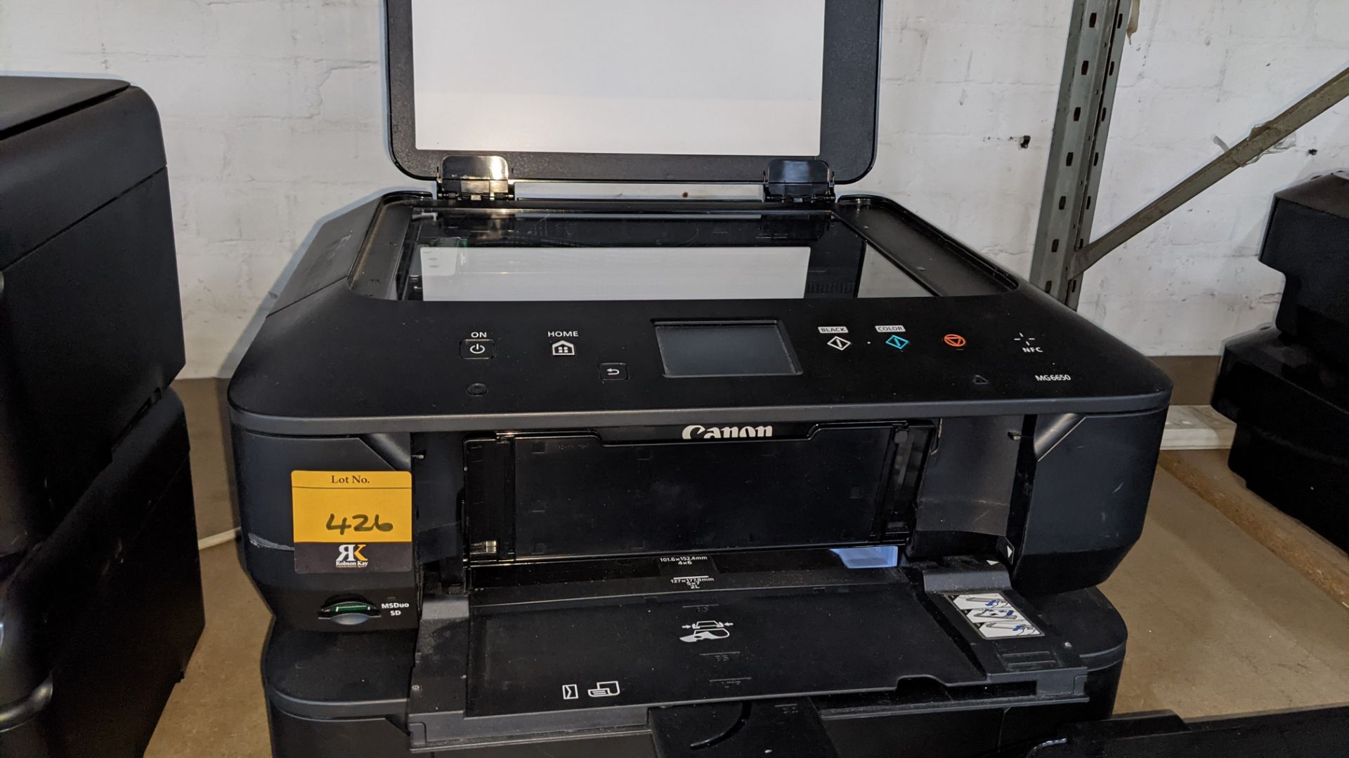 3 off Canon Pixma printers each with built-in flatbed scanners NB. No power leads & cables - Image 5 of 6