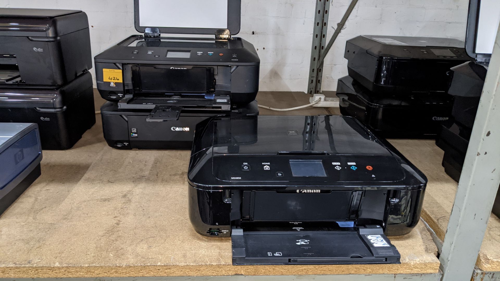 3 off Canon Pixma printers each with built-in flatbed scanners NB. No power leads & cables