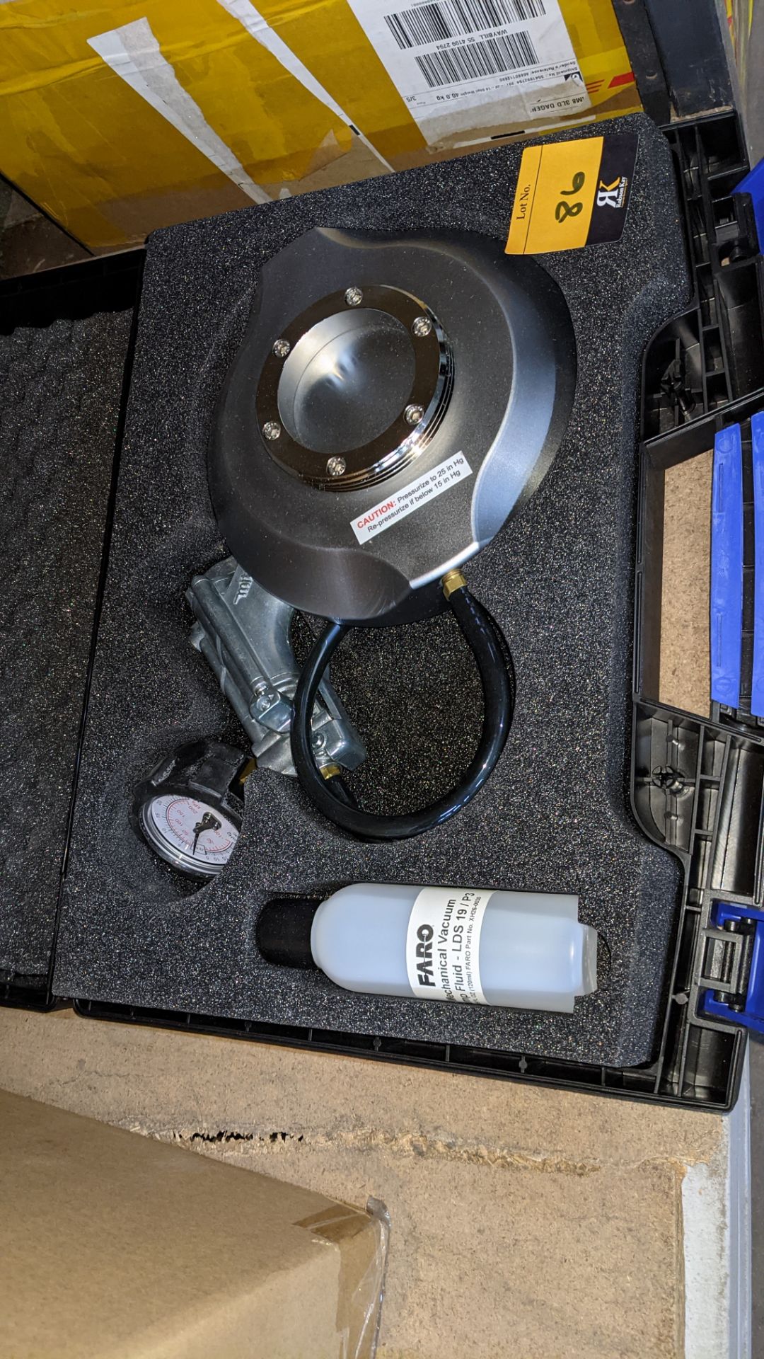 Faro vacuum suction mount for use with Faro inspection arms & similar, complete with case - Image 3 of 7