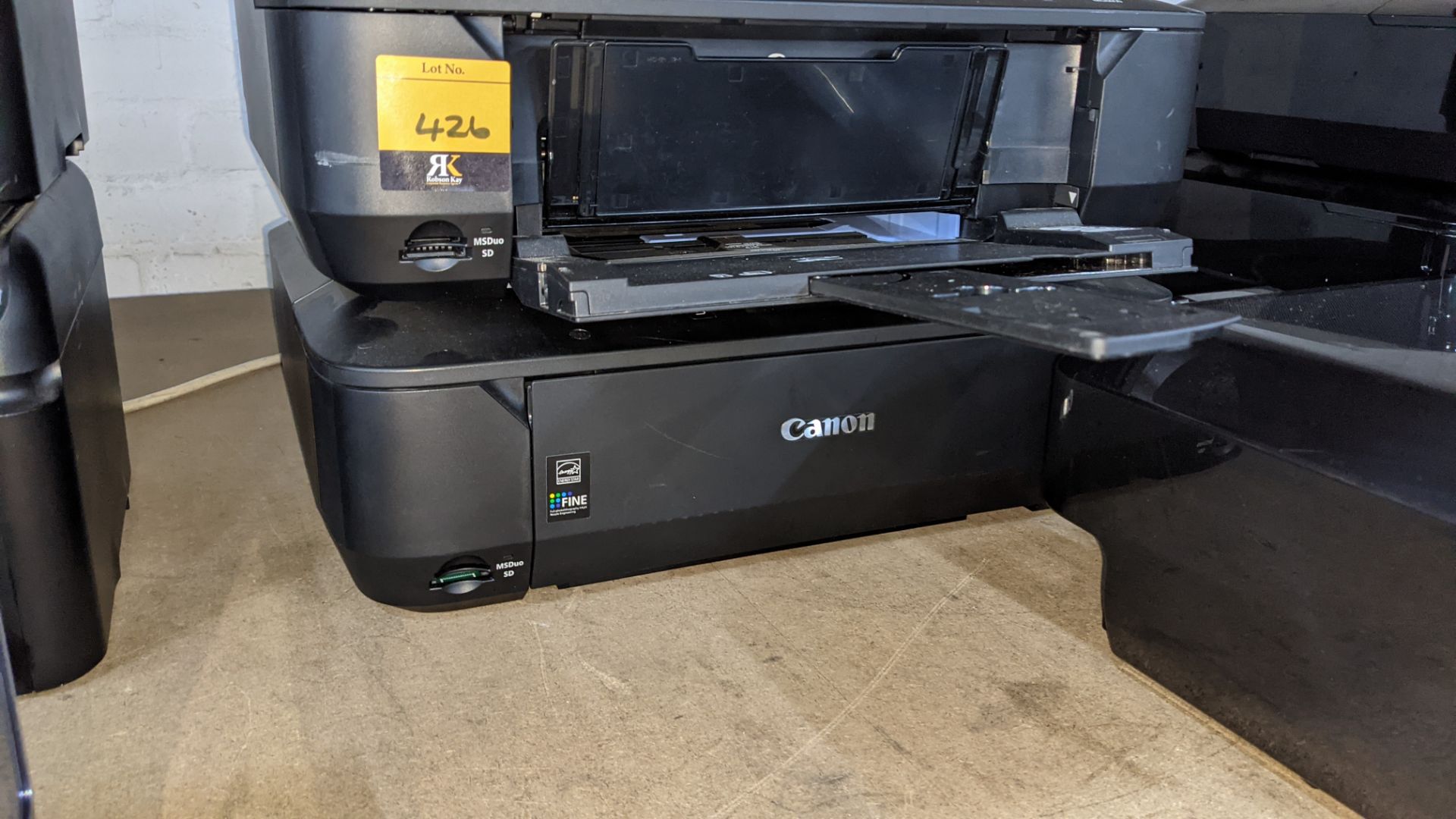 3 off Canon Pixma printers each with built-in flatbed scanners NB. No power leads & cables - Image 6 of 6