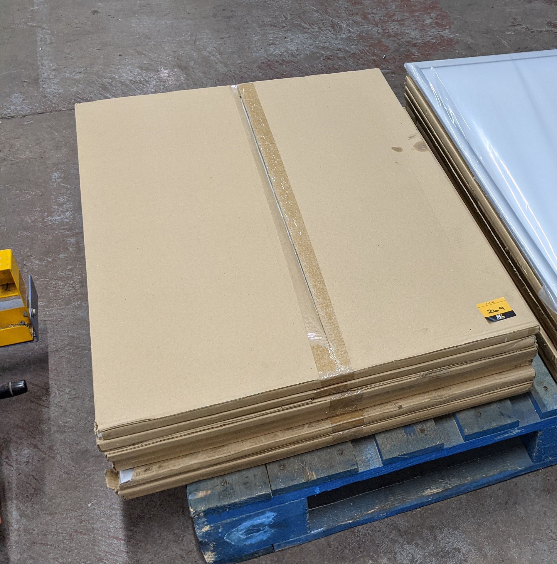 8 off large display boards, each measuring circa 870mm x 630mm
