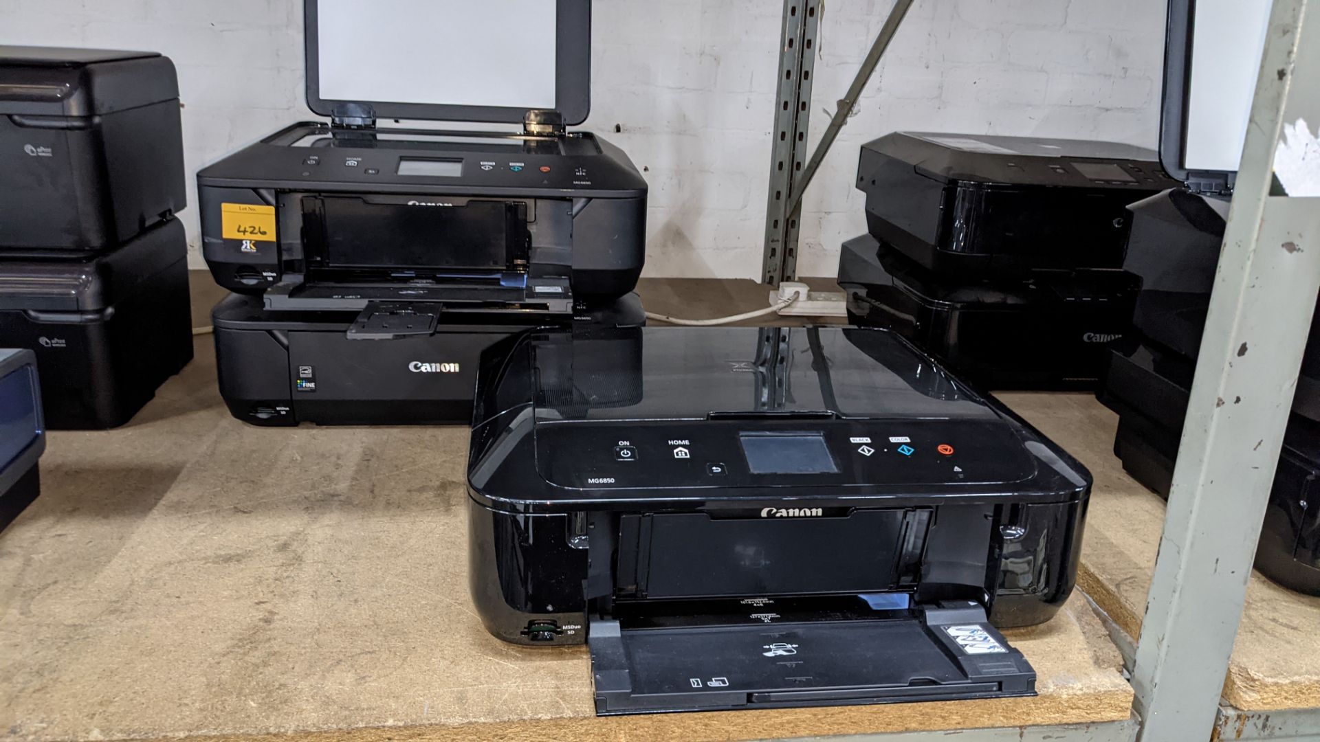 3 off Canon Pixma printers each with built-in flatbed scanners NB. No power leads & cables - Image 3 of 6