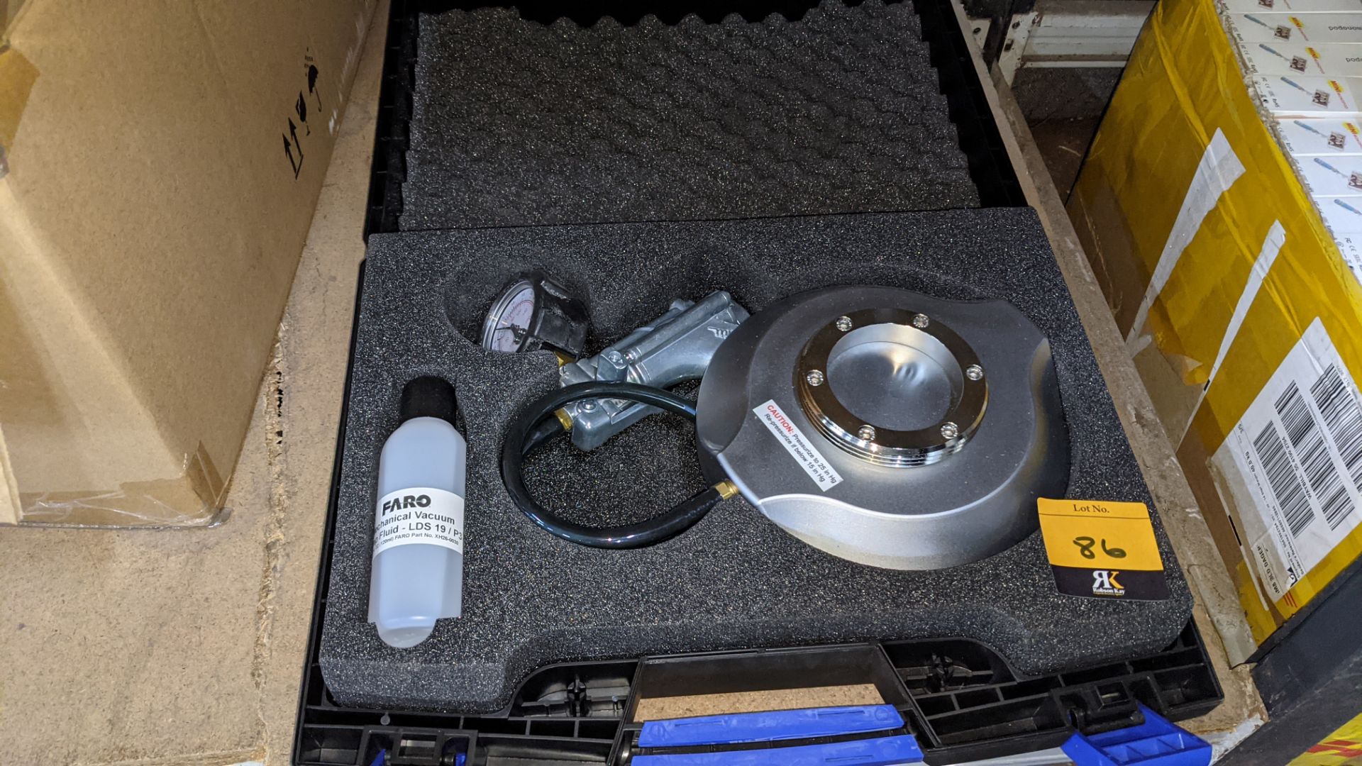 Faro vacuum suction mount for use with Faro inspection arms & similar, complete with case - Image 2 of 7