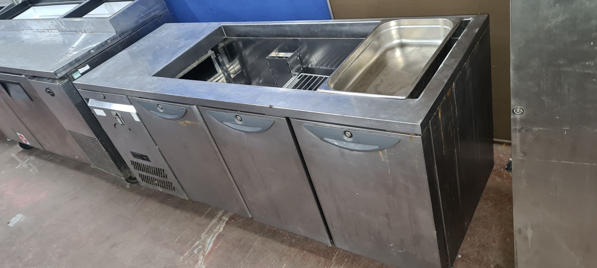 4 off assorted stainless steel refrigerated prep cabinets - Image 16 of 28