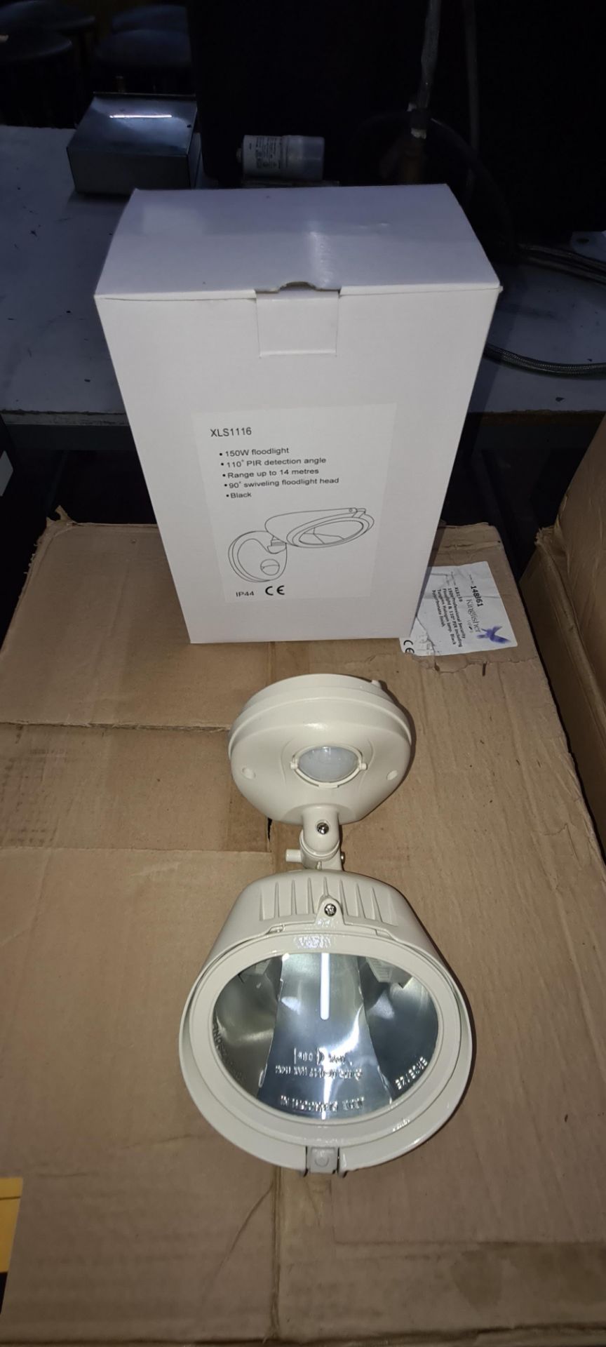 24 off 150W PIR detection floodlights - 2 large cartons