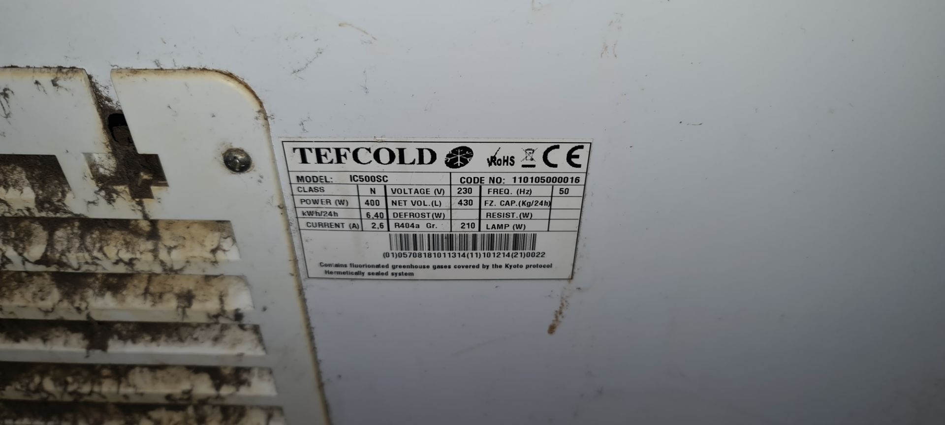 Tefcold clear topped chest freezer circa 1550mm long - Image 5 of 6