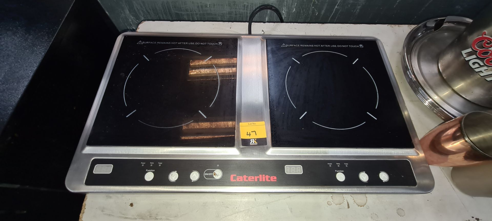 Caterlite benchtop twin electric hob system