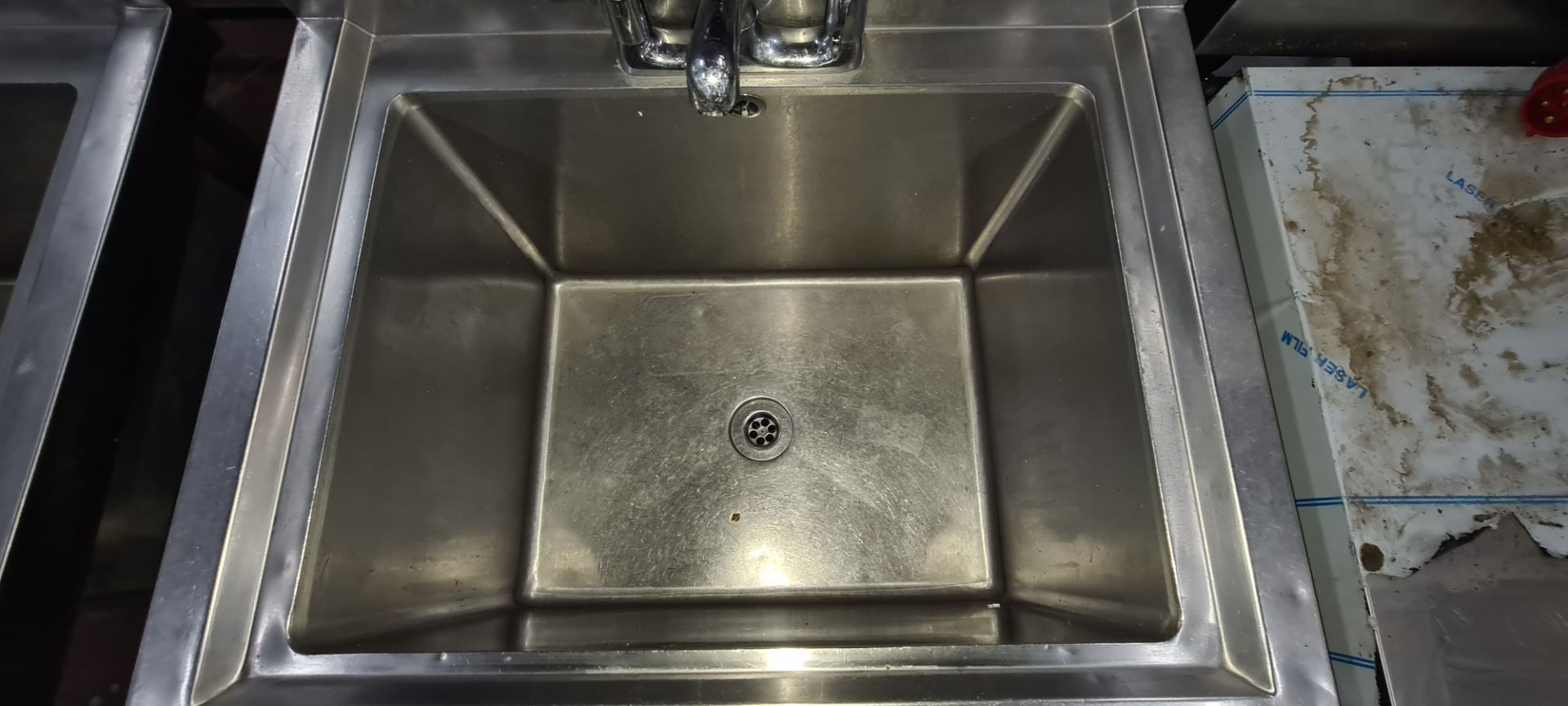 Vogue freestanding stainless steel basin with mixer tap - Image 4 of 5