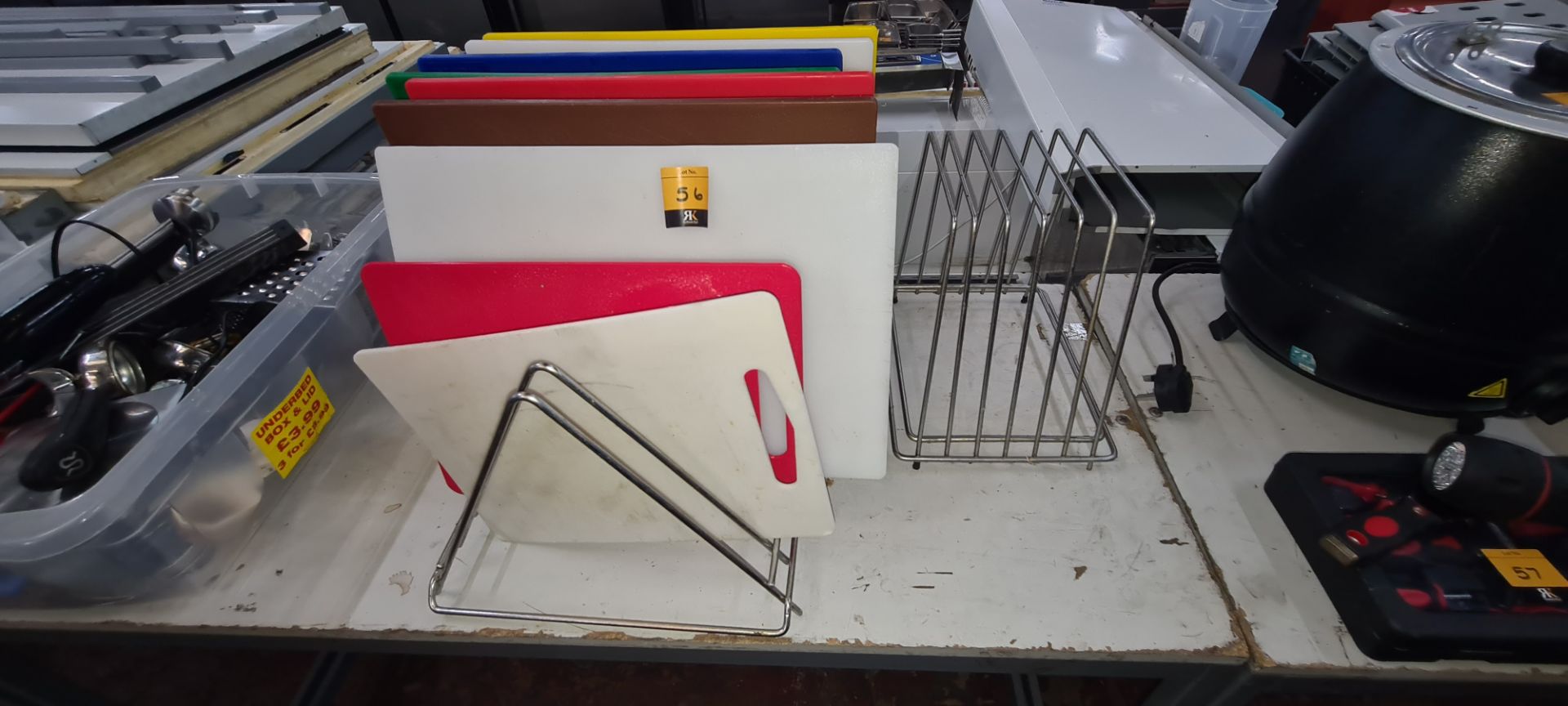 3 off chopping board racks plus a total of 9 chopping boards - Image 5 of 5