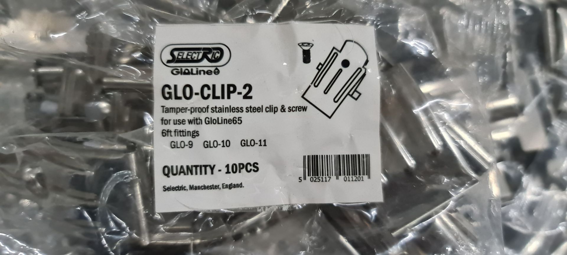 Approximately 45 bags of Glo Clip 1 (for use with 2, 4 & 5' fittings model no. GLO-1, GLO-2, GLO-3, - Image 2 of 4