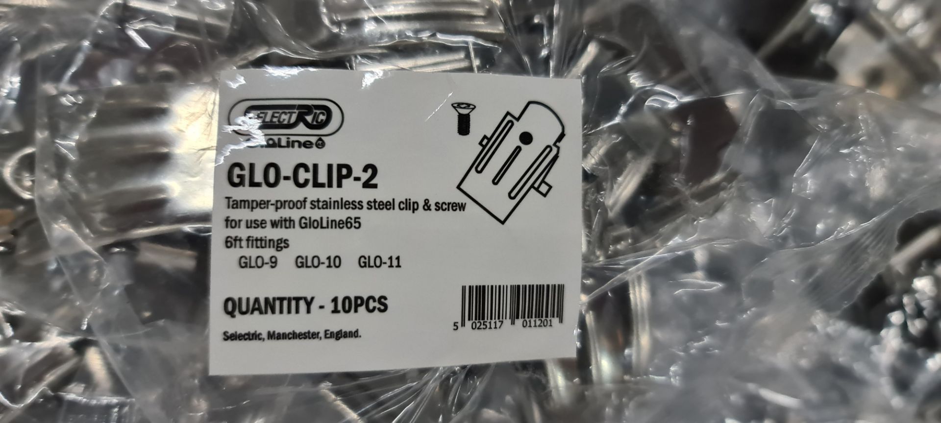 Approximately 144 bags of Glo Clip 2 (for use with 6' fittings model no. GLO-9, GLO-10 & GLO-11). E - Image 2 of 3