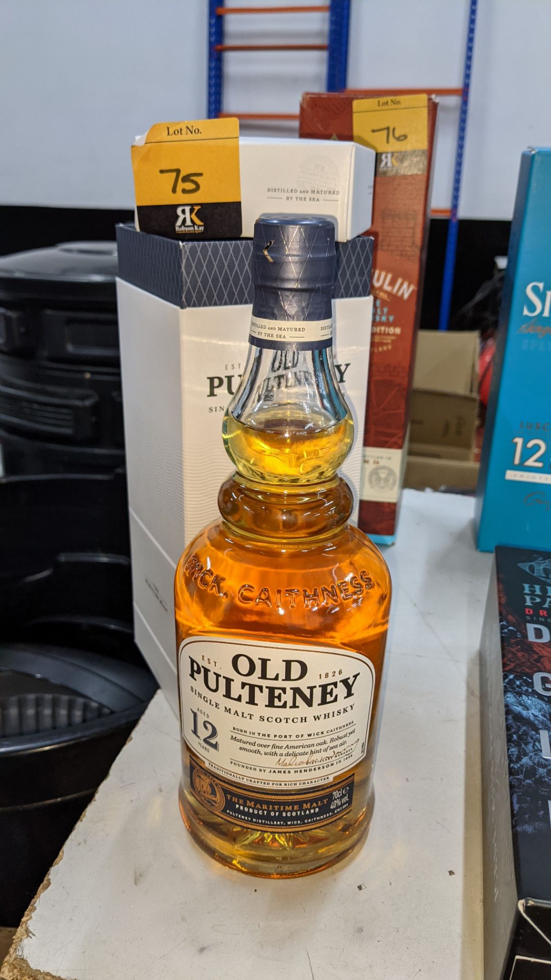 Old Pulteney 12 year old Single Malt Scotch Whisky - 1 off 70cl bottle in gift box. Sold under AWRS