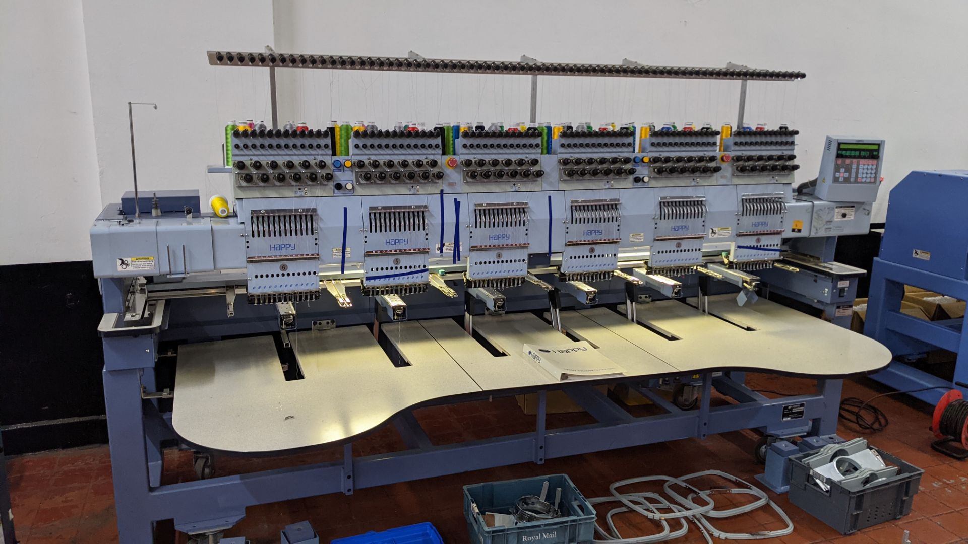 Happy Industrial Corporation model HCG-120G-45TCC 6-head embroidery machine - Image 11 of 34