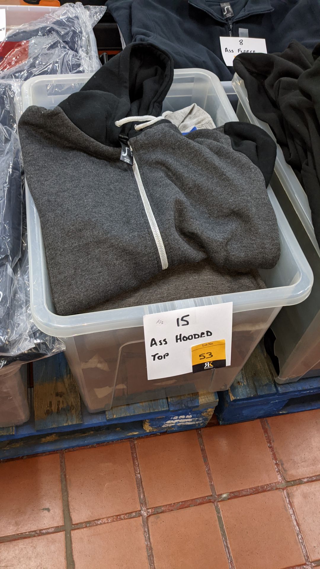 15 off assorted hooded tops - crate excluded