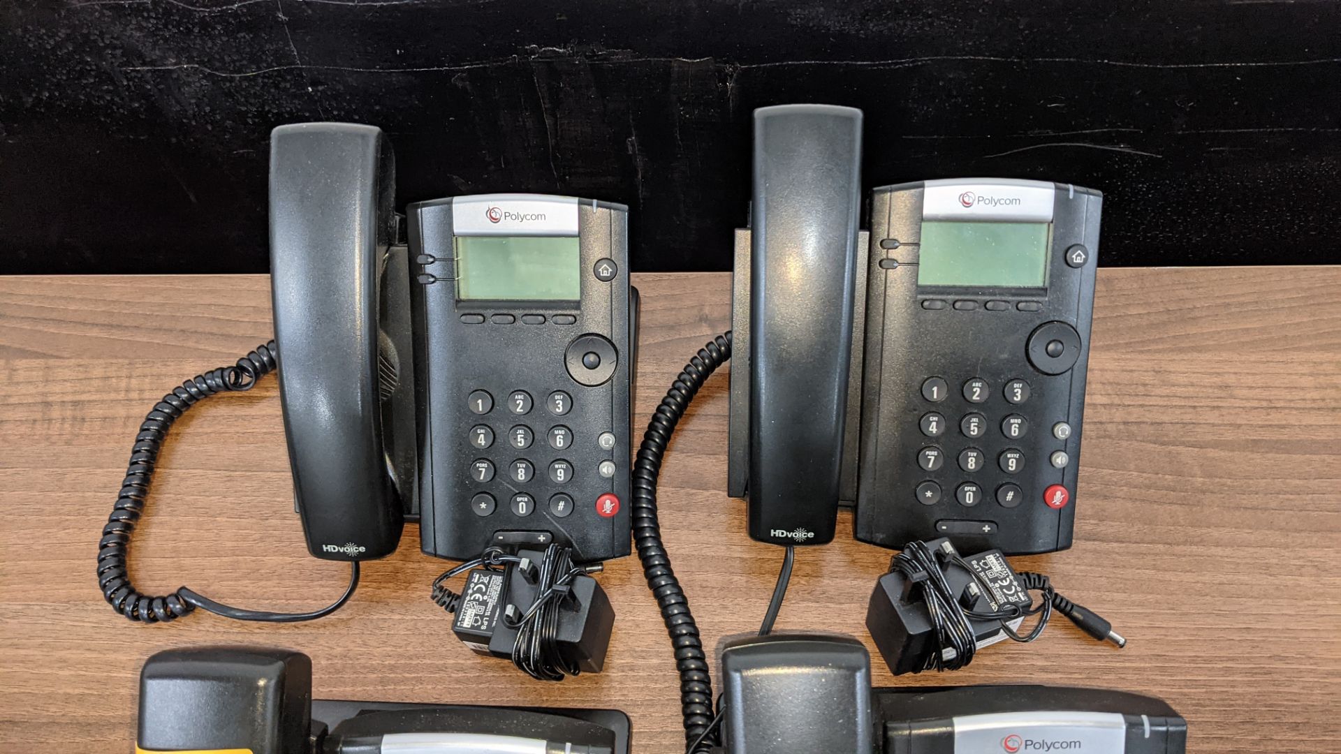 4 off Polycom telephones, each with power supply - Image 4 of 5