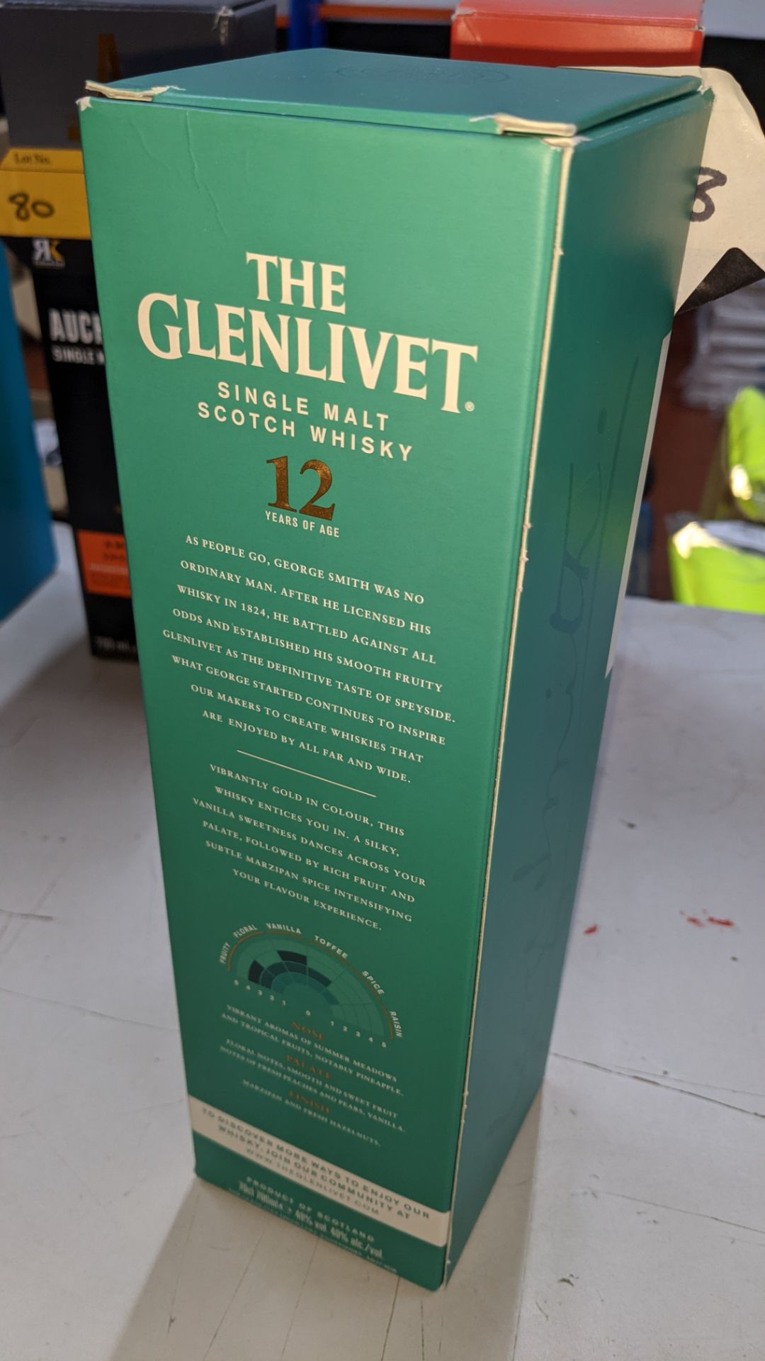 The Glenlivet 12 year old Single Malt Double Oak Scotch Whisky - 1 off 70cl bottle in gift box. Sold - Image 6 of 6