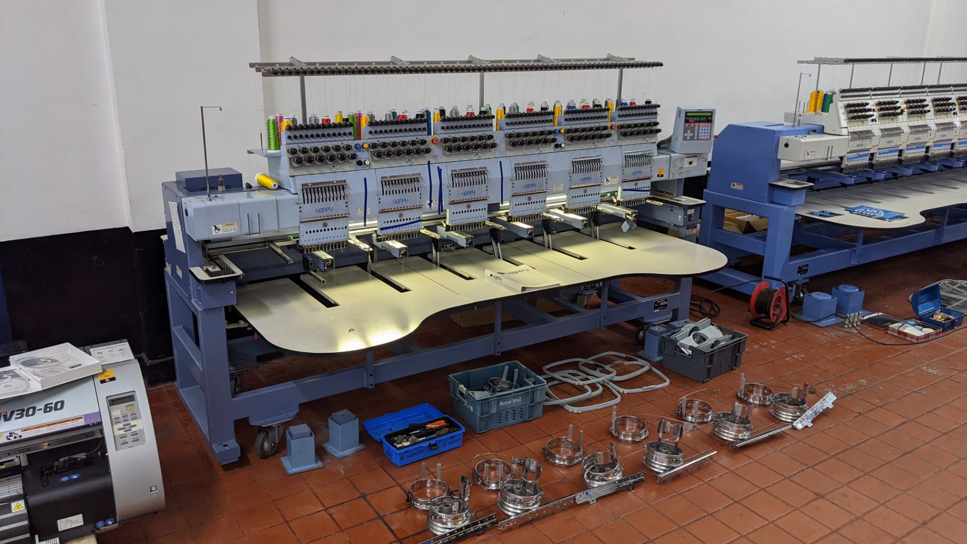 Happy Industrial Corporation model HCG-120G-45TCC 6-head embroidery machine - Image 30 of 34