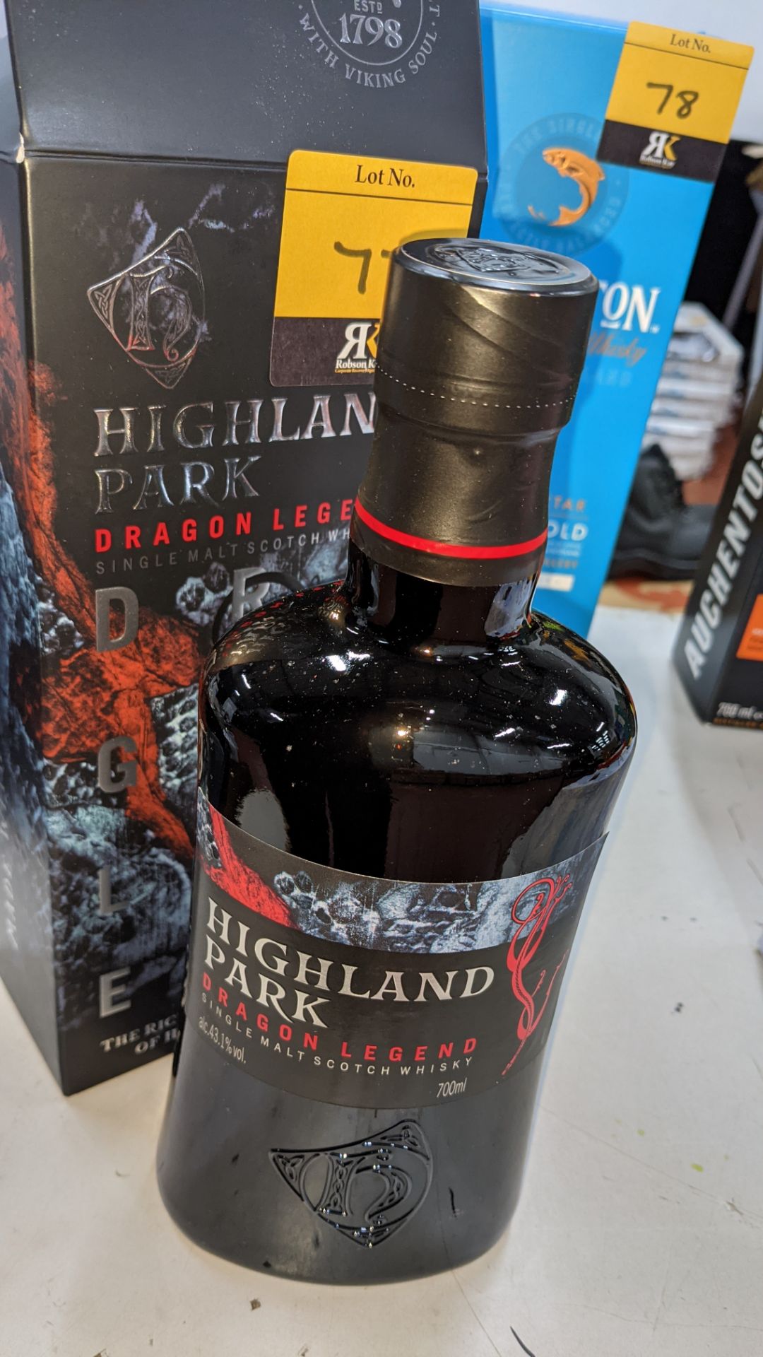 Highland Park Dragon Legend Single Malt Scotch Whisky - 1 off 70cl bottle in gift box. Sold under AW
