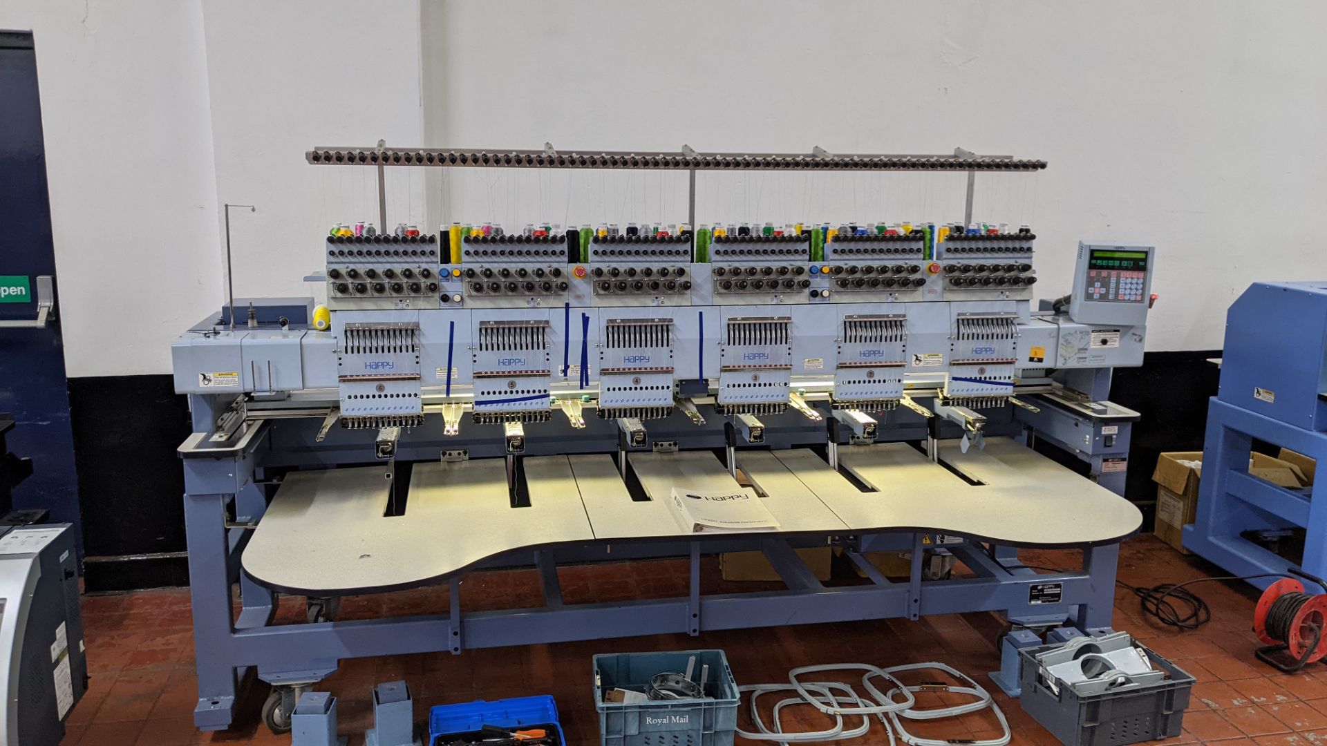 Happy Industrial Corporation model HCG-120G-45TCC 6-head embroidery machine - Image 10 of 34