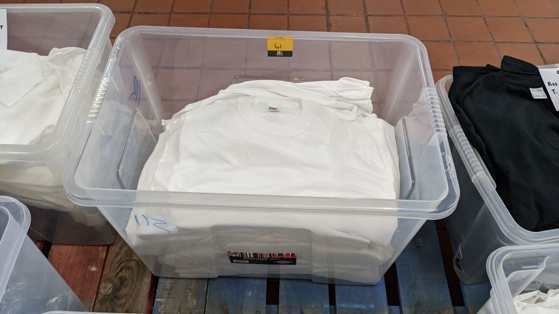 50 off Fruit of the Loom white T-shirts - crate excluded