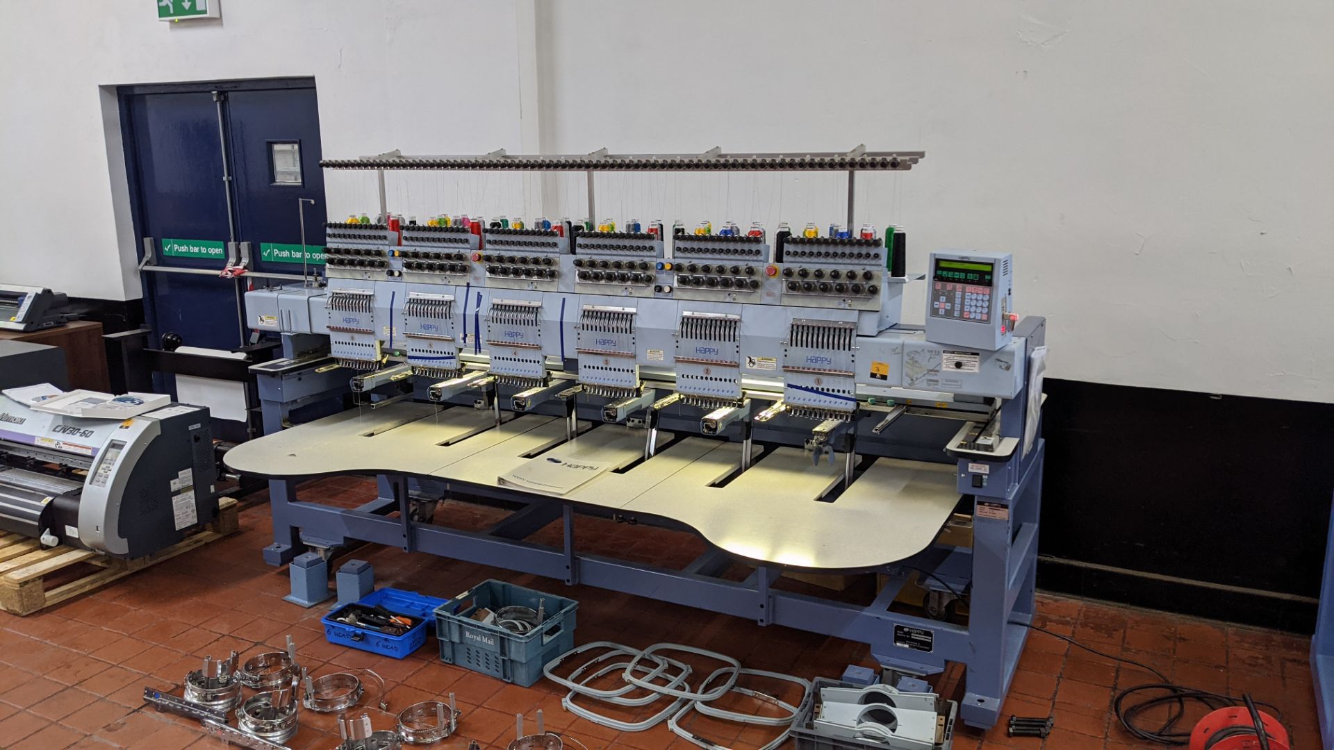 Happy Industrial Corporation model HCG-120G-45TCC 6-head embroidery machine - Image 3 of 34
