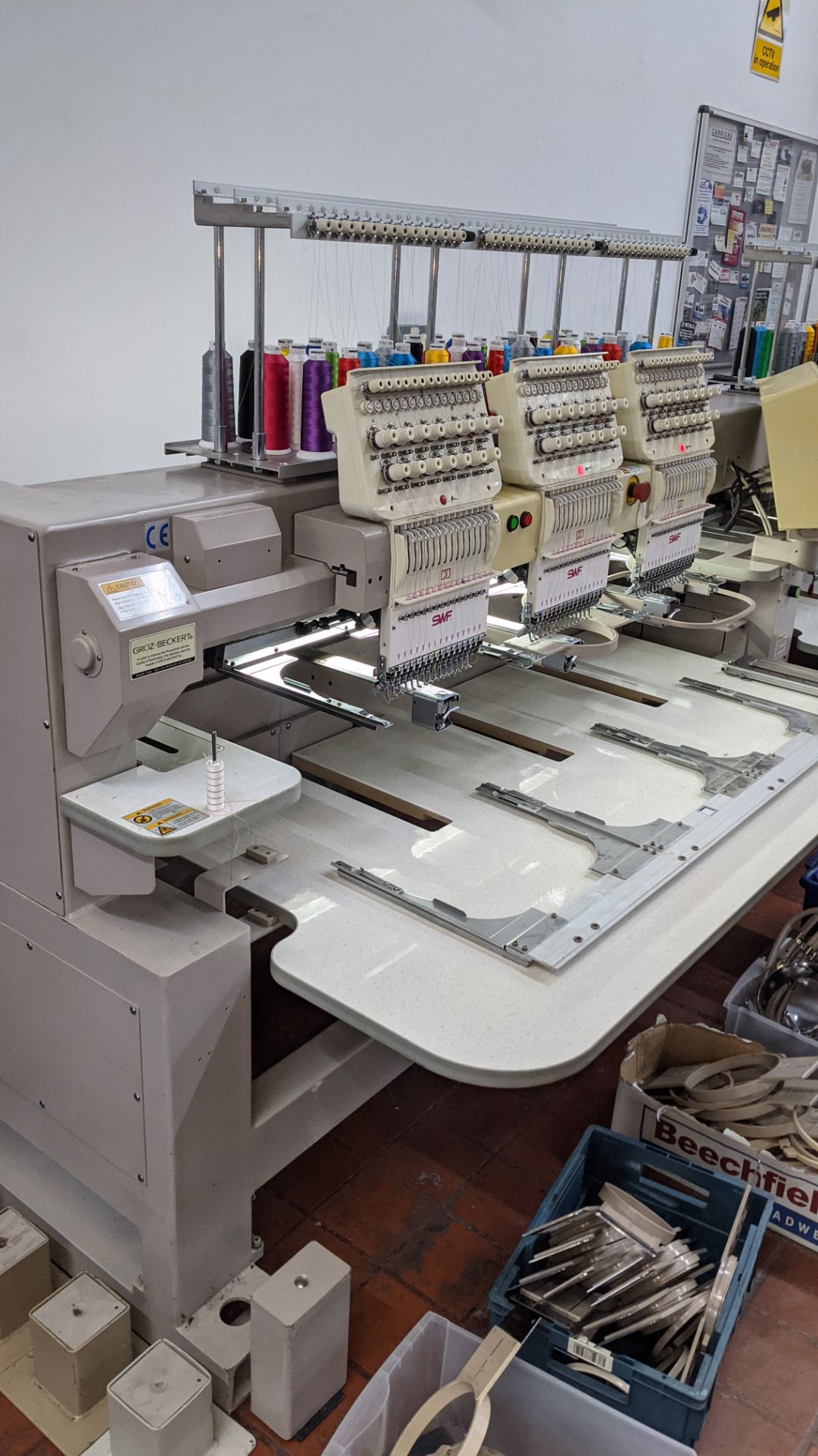 Sunstar Precision Co SWF dual function 6-head automatic embroidery machine, model SWF/HC-UH1506D-45. - Image 34 of 60
