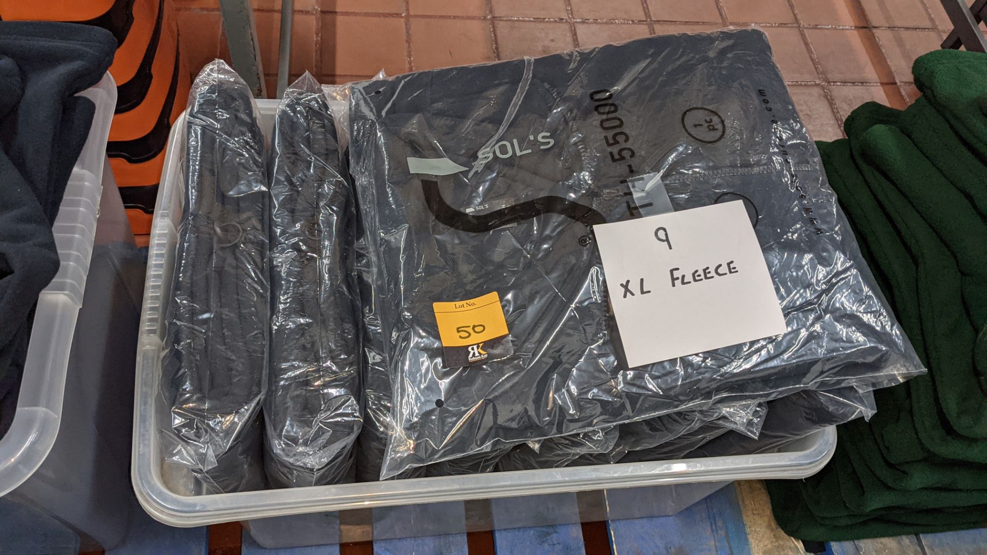 9 off Sol's North 55000 navy full zip fleece jackets, all size XL - crate excluded - Image 2 of 4