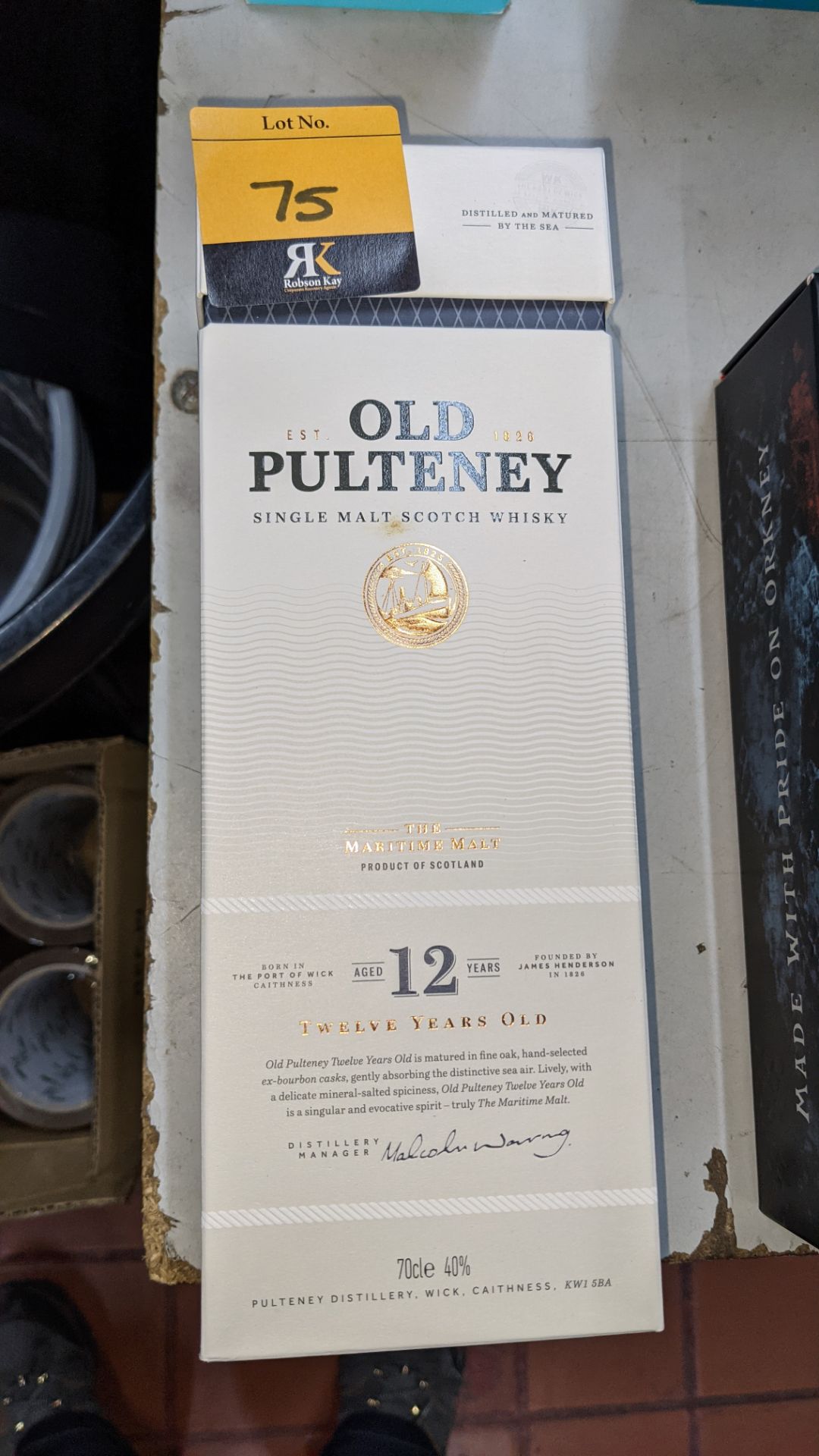 Old Pulteney 12 year old Single Malt Scotch Whisky - 1 off 70cl bottle in gift box. Sold under AWRS - Image 3 of 4