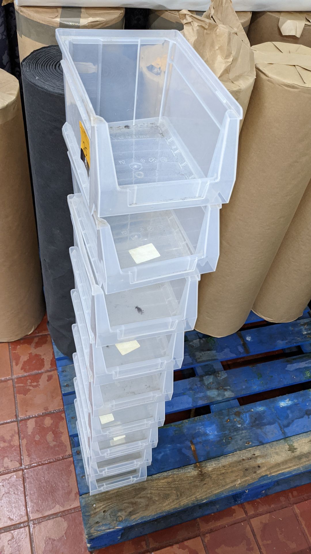 9 off plastic storage bins - Image 3 of 3