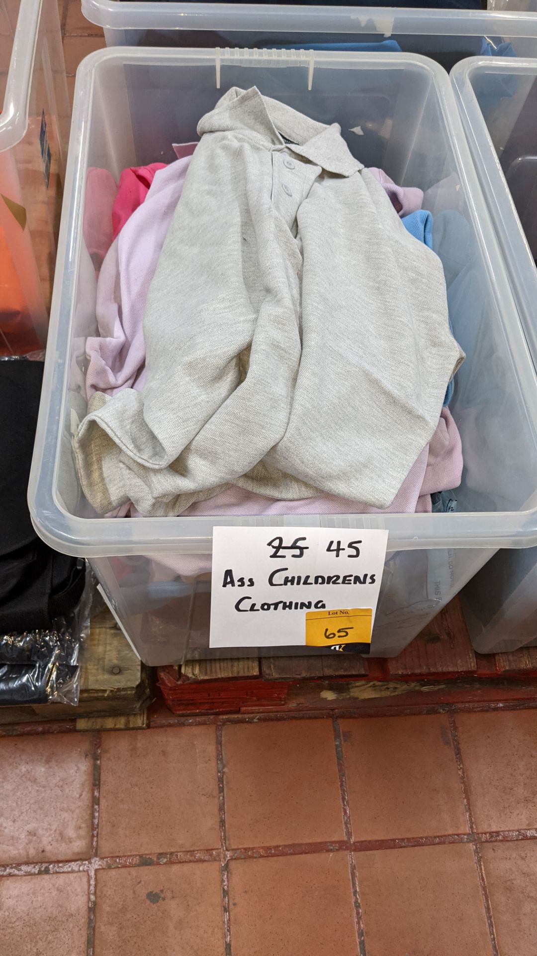 45 off assorted children's garments - crate excluded