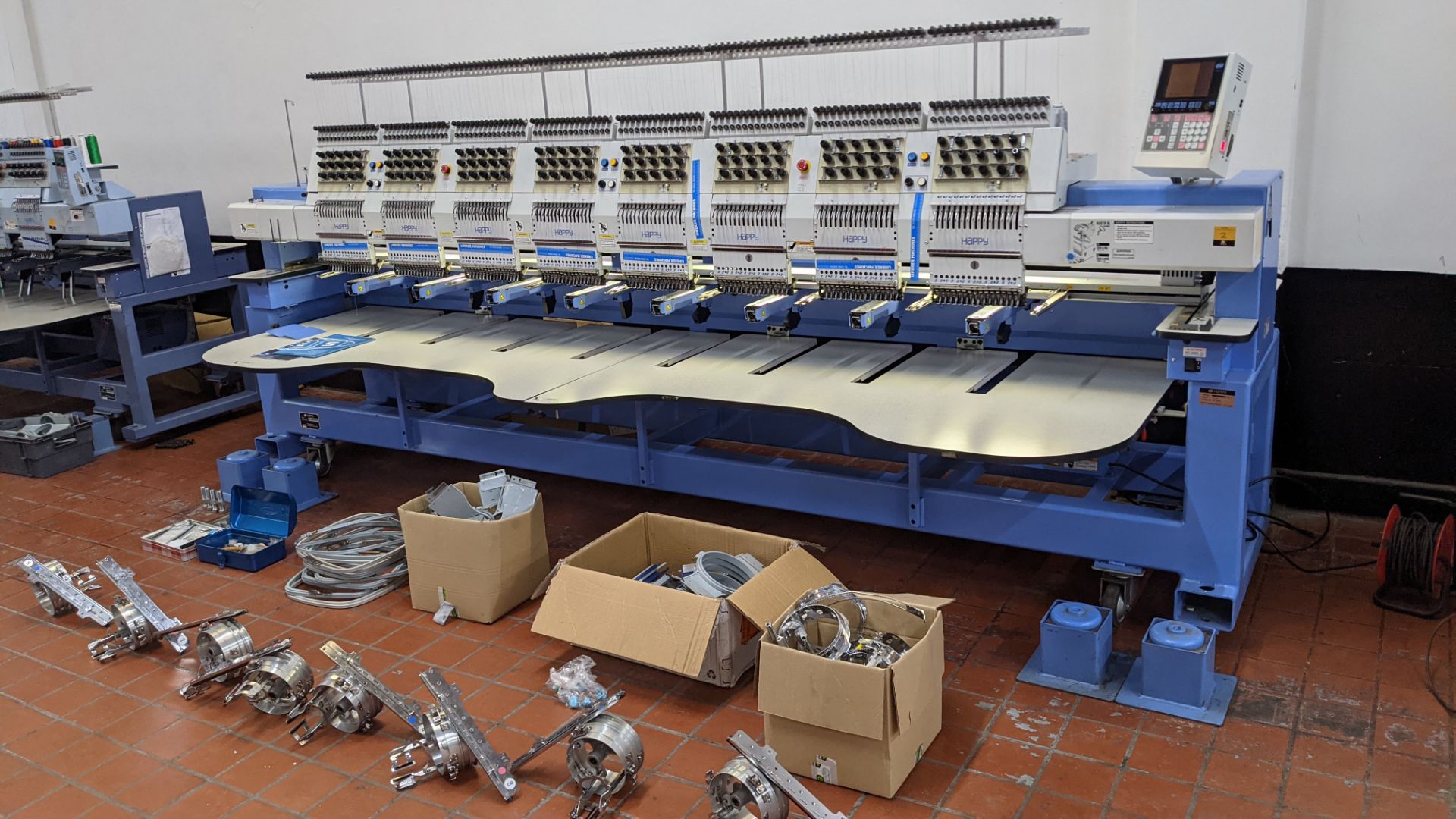 Happy Industrial Corporation model HCG-1508B-45TCC 8-head embroidery machine