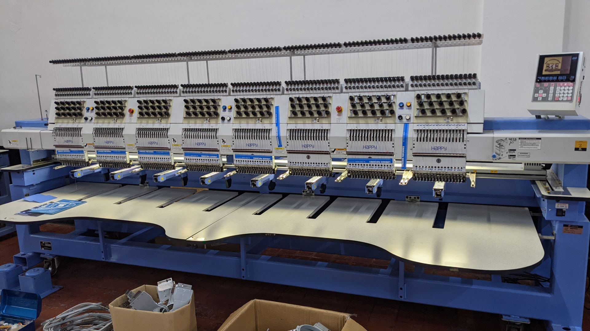 Happy Industrial Corporation model HCG-1508B-45TCC 8-head embroidery machine - Image 19 of 36