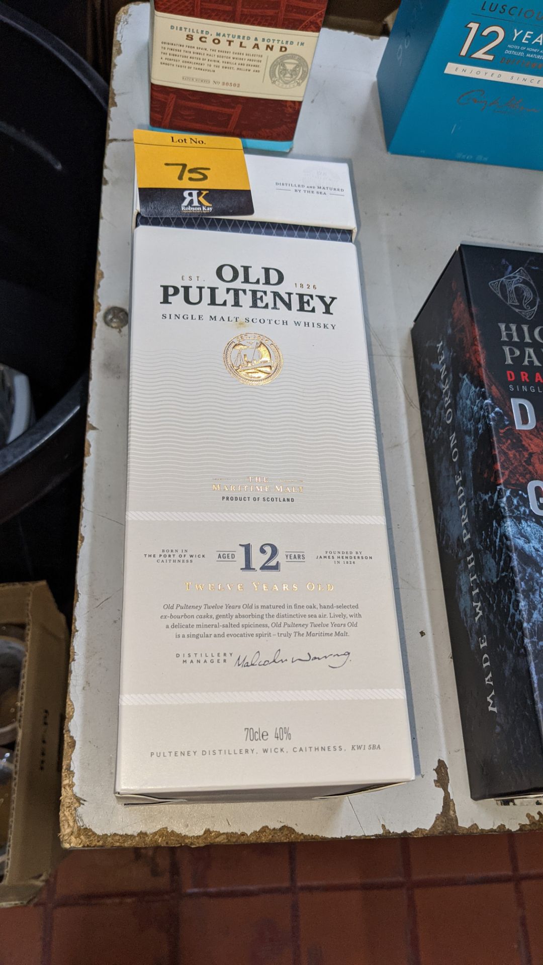 Old Pulteney 12 year old Single Malt Scotch Whisky - 1 off 70cl bottle in gift box. Sold under AWRS - Image 2 of 4