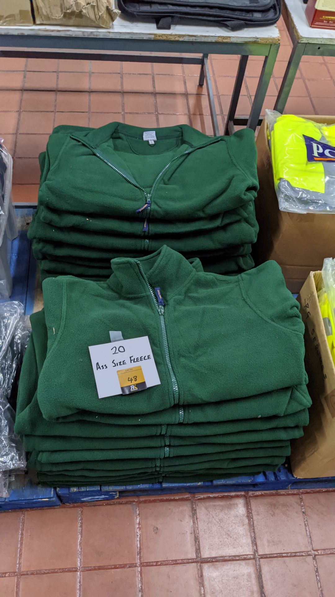 20 off Prouneek Premium green fleece full zip jackets in assorted sizes