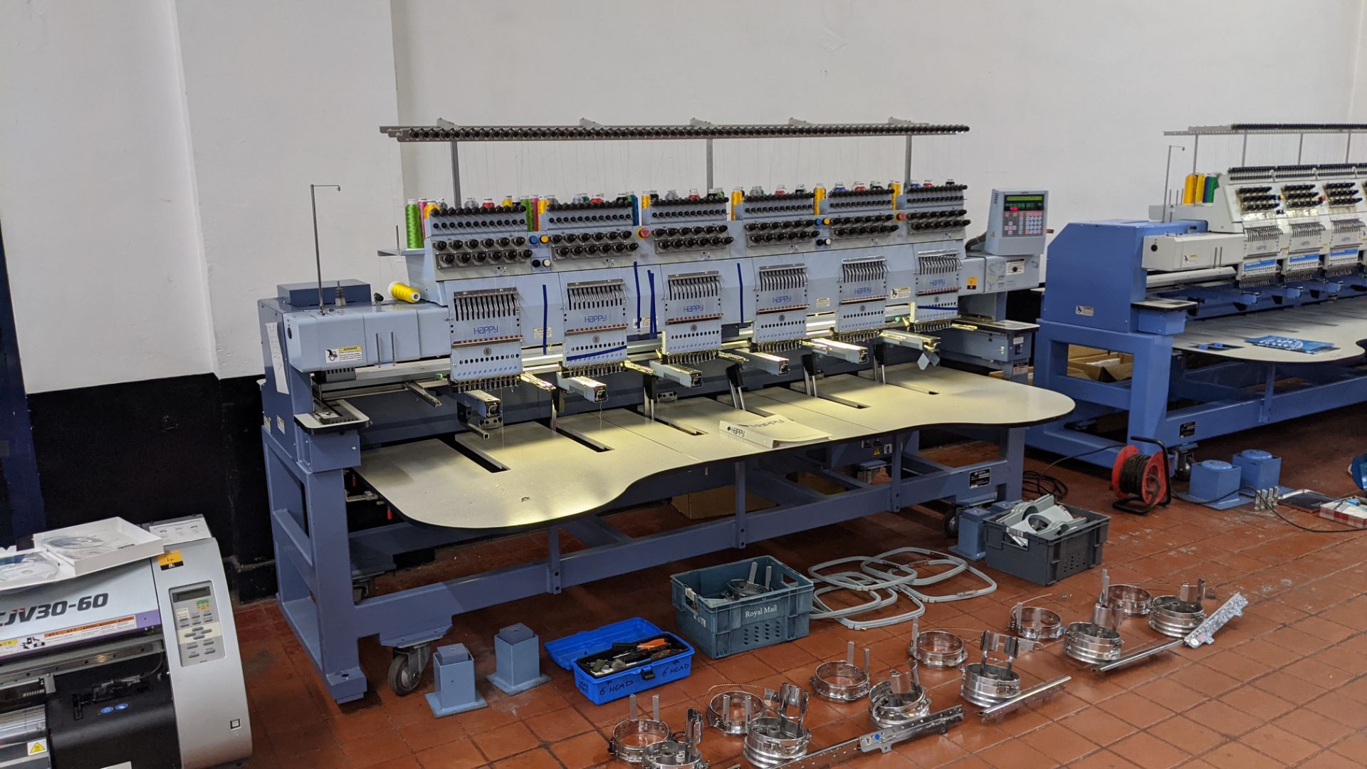 Happy Industrial Corporation model HCG-120G-45TCC 6-head embroidery machine - Image 29 of 34