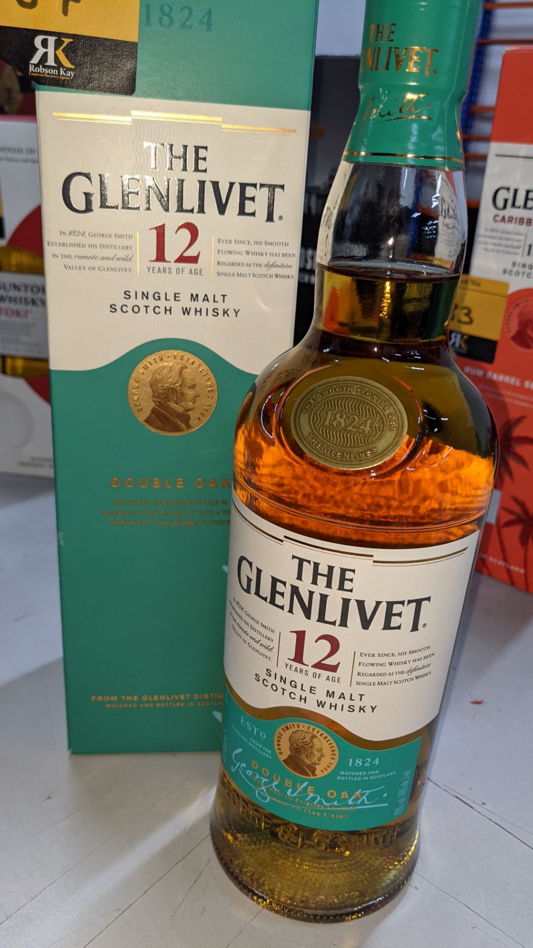 The Glenlivet 12 year old Single Malt Double Oak Scotch Whisky - 1 off 70cl bottle in gift box. Sold - Image 2 of 6