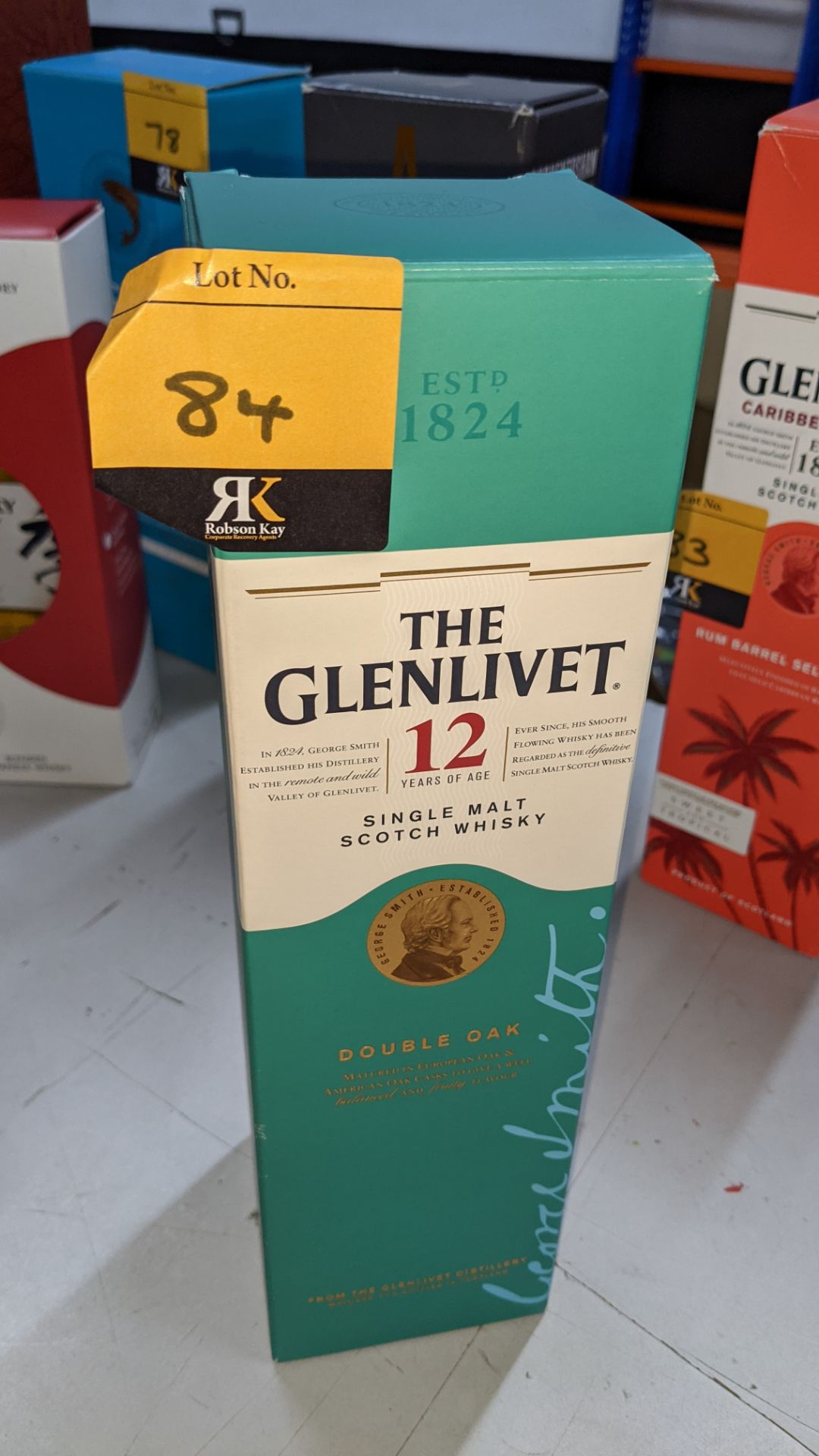 The Glenlivet 12 year old Single Malt Double Oak Scotch Whisky - 1 off 70cl bottle in gift box. Sold - Image 4 of 6