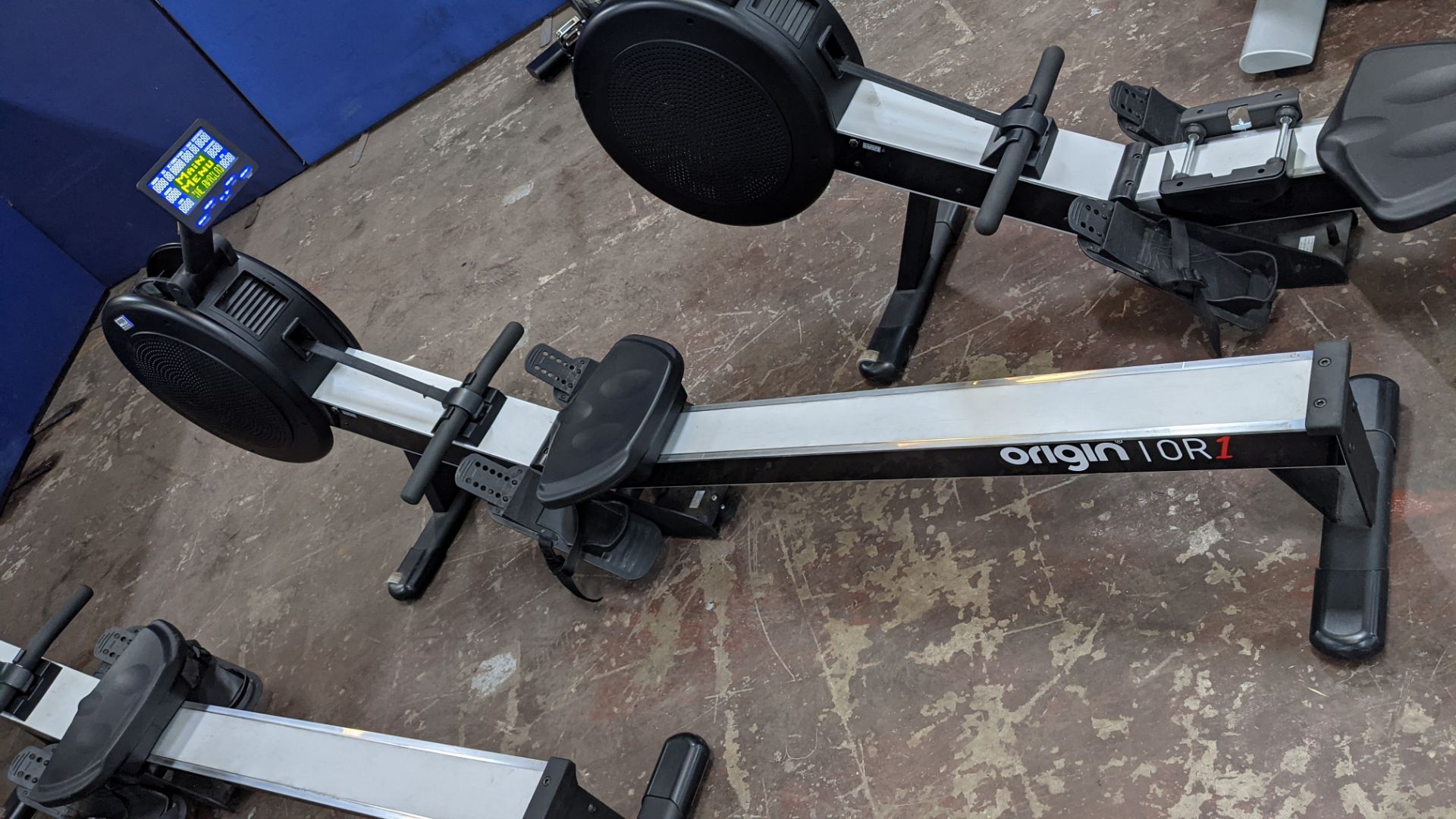 Origin model OR1 Rowing Machine. This machine incorporates a bright LCD display with pre-set workout