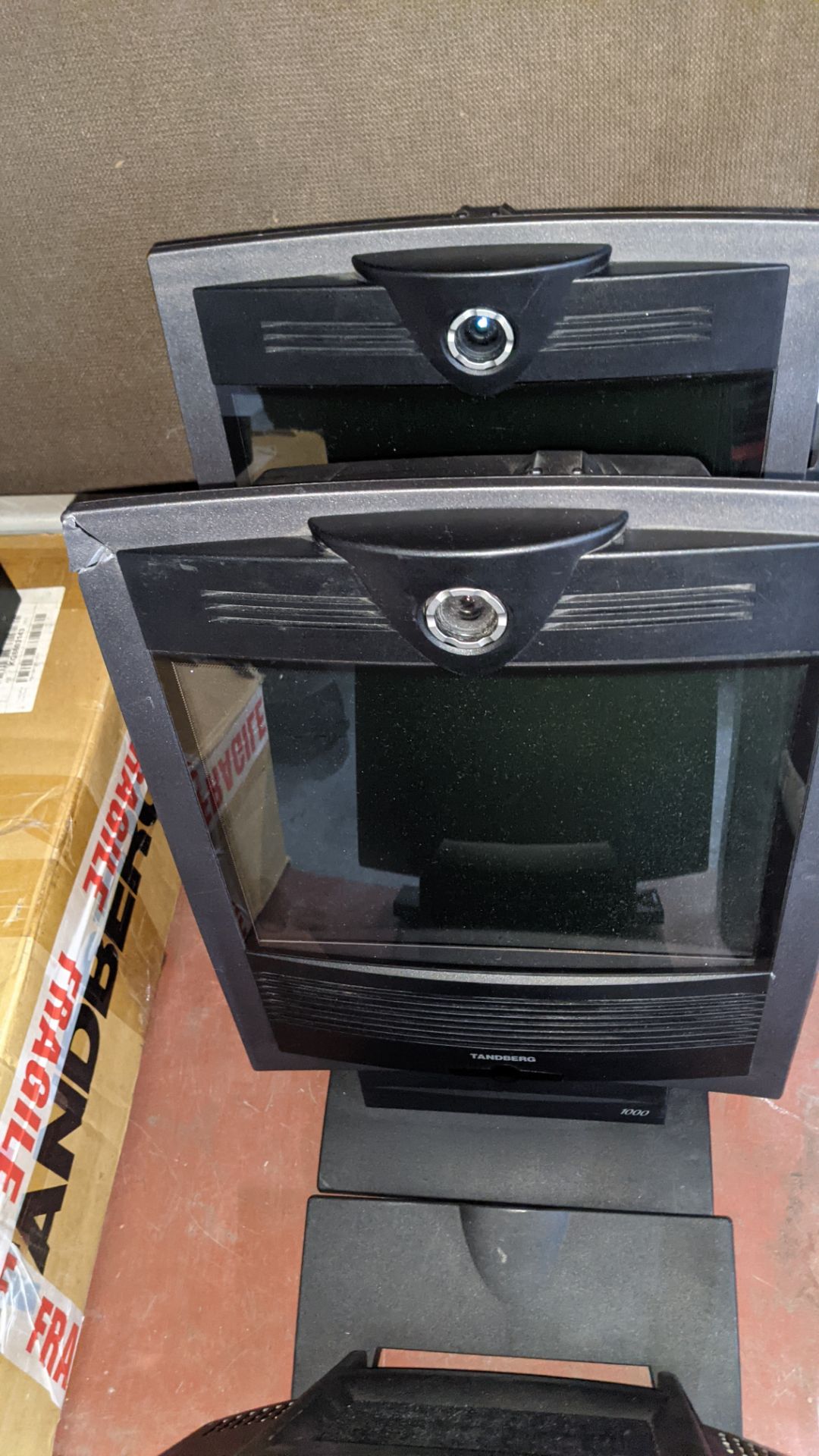 3 off Tandberg 1000 video conferencing monitors. NB no power cables - Image 9 of 10