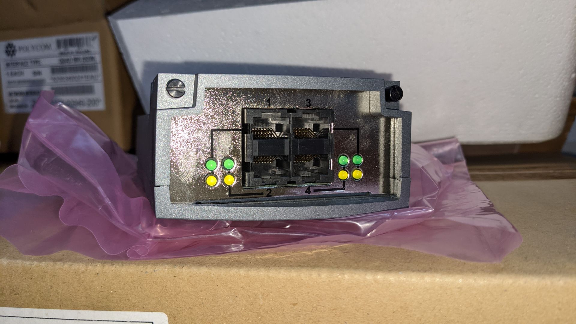 3 off Polycom QUAD BRI (ISDN) network interfaces part number 2201-20524-200 - Image 11 of 14