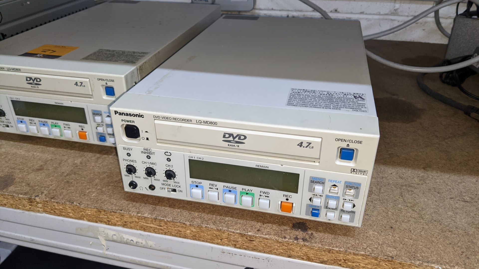 2 off Panasonic DVD video recorders model LQ-MD800 - Image 11 of 11