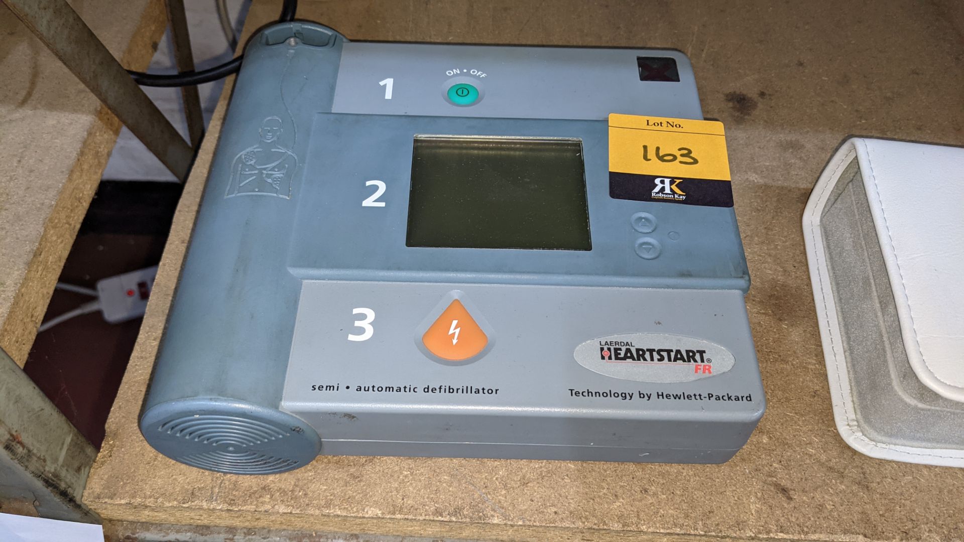 Laerdal Hewlett Packard Heartstart FR semi-automatic defibrillator