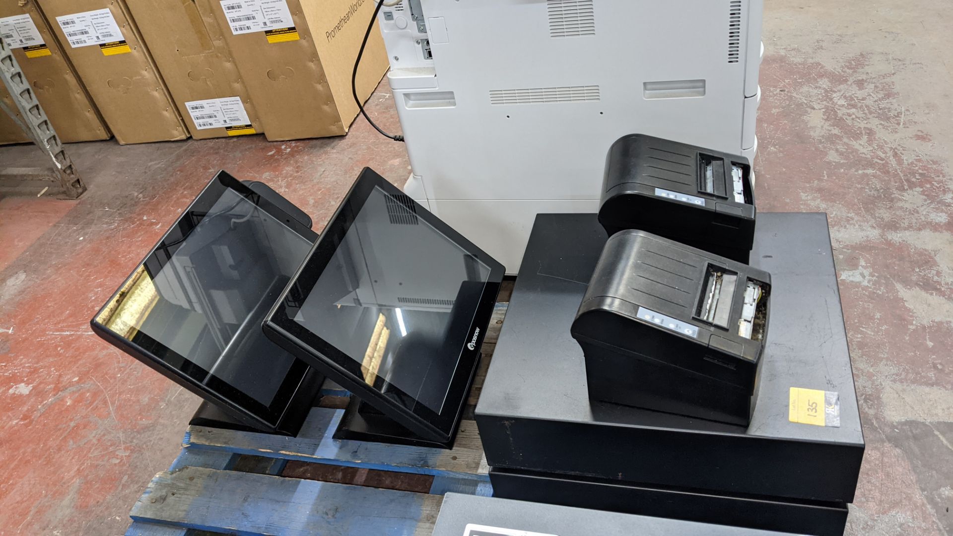 EPOS equipment comprising 2 off EPOSNOW model C15 touchscreen terminals, 2 off cash drawers & 2 off - Image 4 of 16