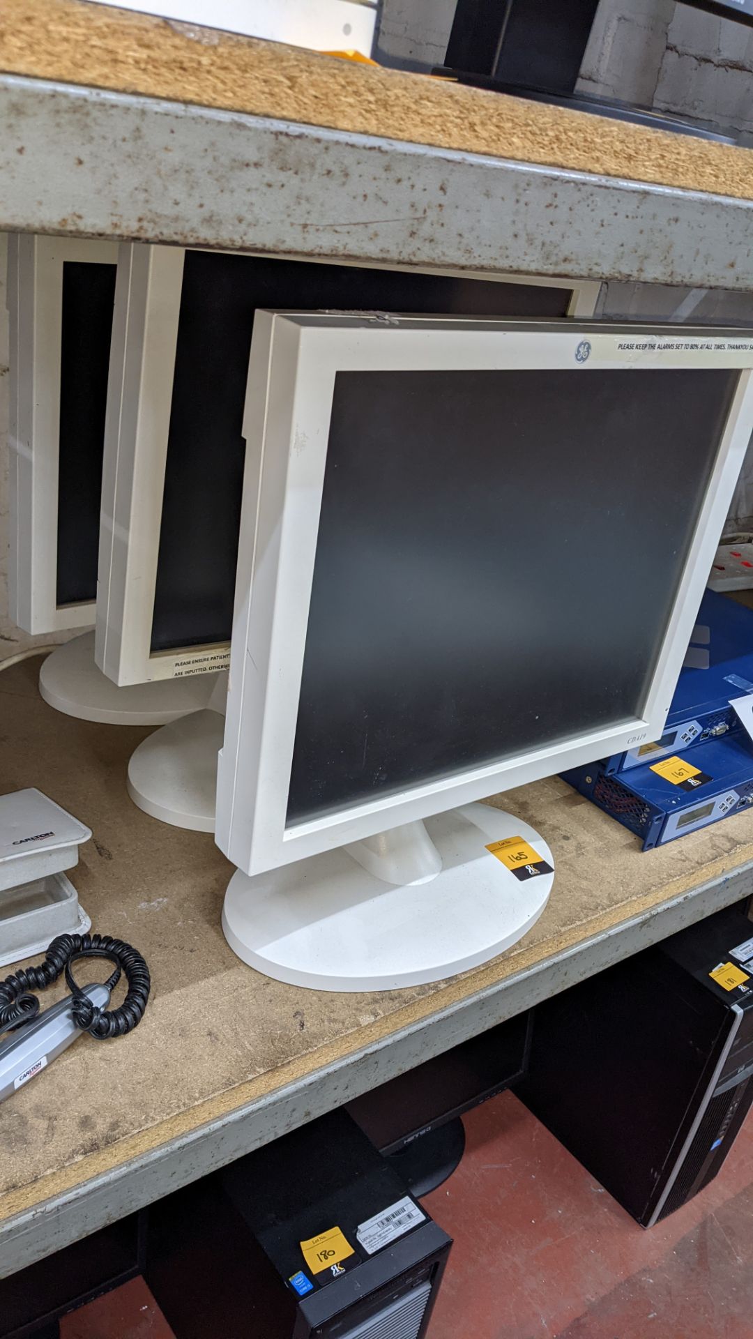 3 off GE model CDA19 & CDA19T 19" LCD medical display monitors