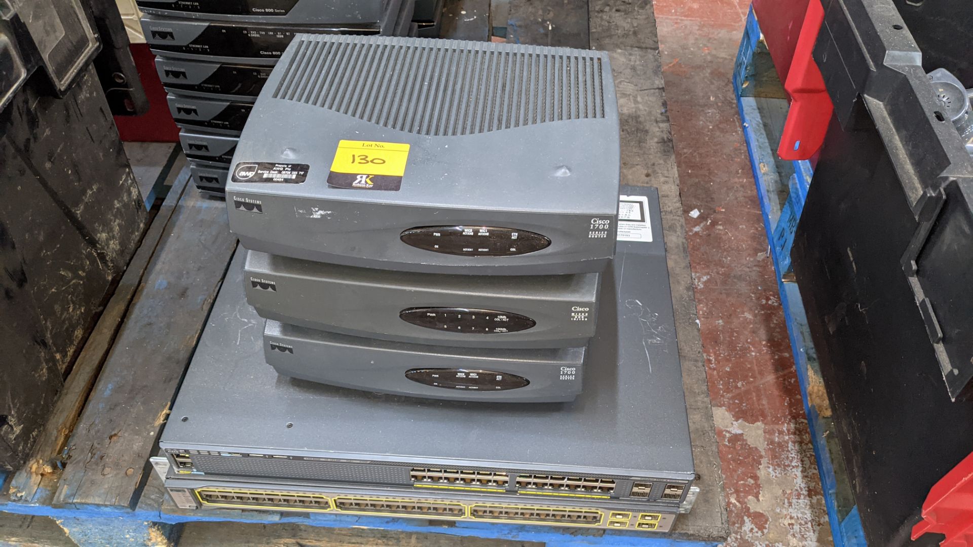 5 assorted Cisco switches, routers & similar