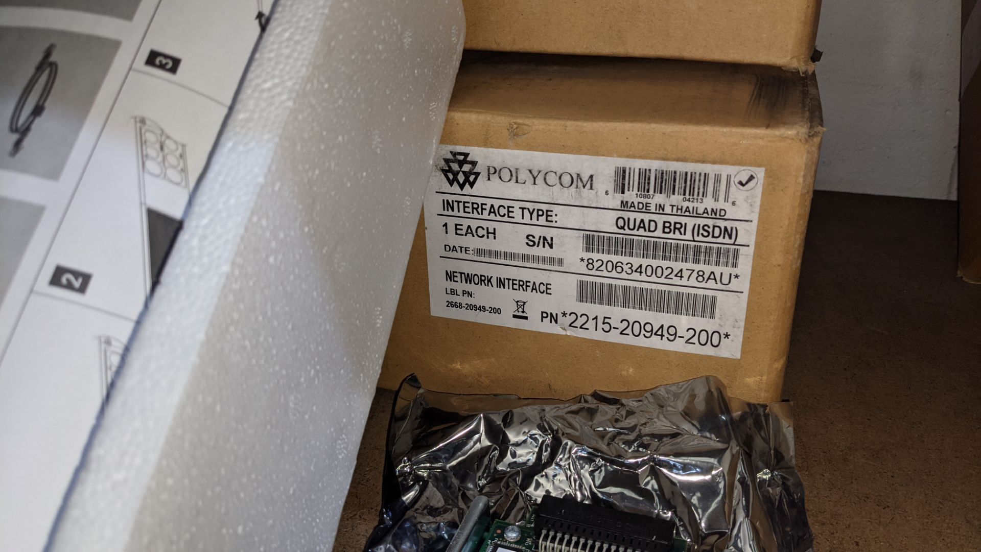 2 off Polycom QUAD BRI (ISDN) network interfaces part number 2201-20948-200 - Image 7 of 8