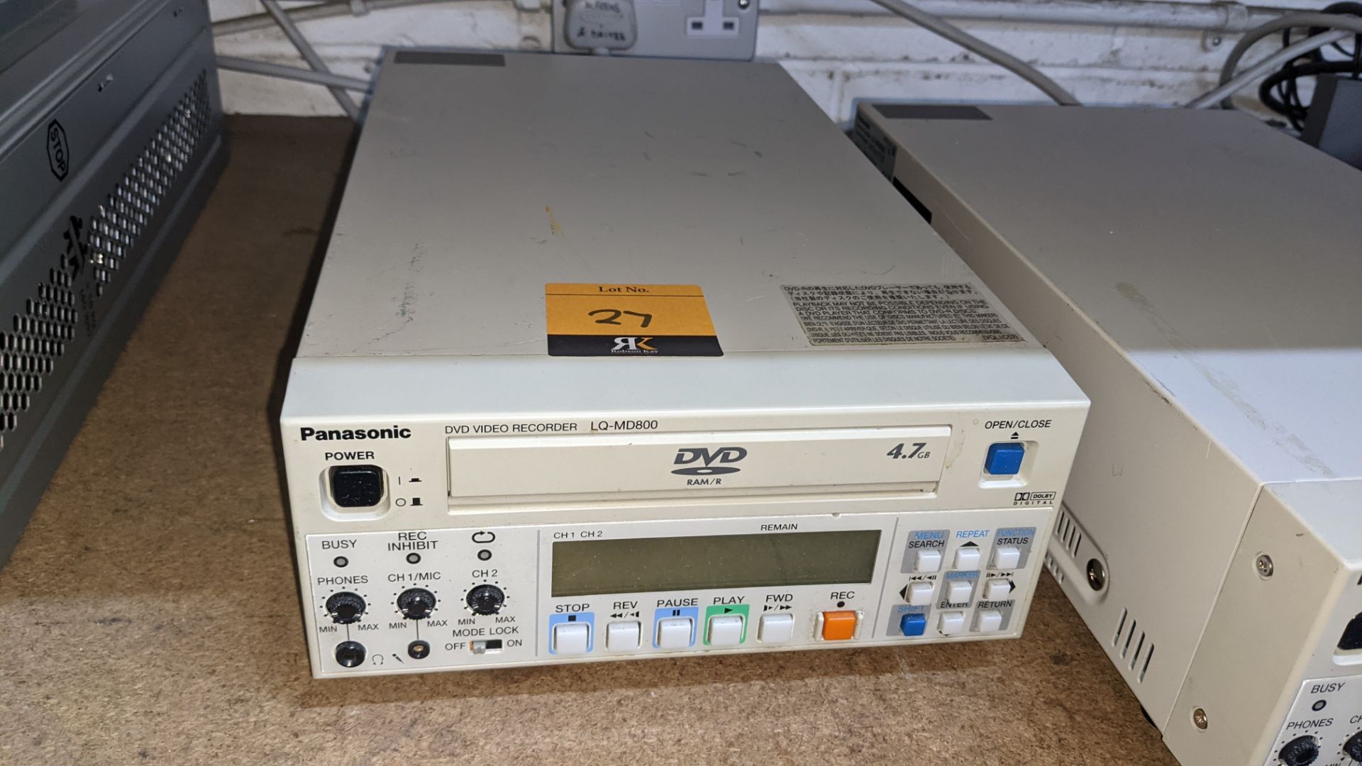 2 off Panasonic DVD video recorders model LQ-MD800 - Image 10 of 11