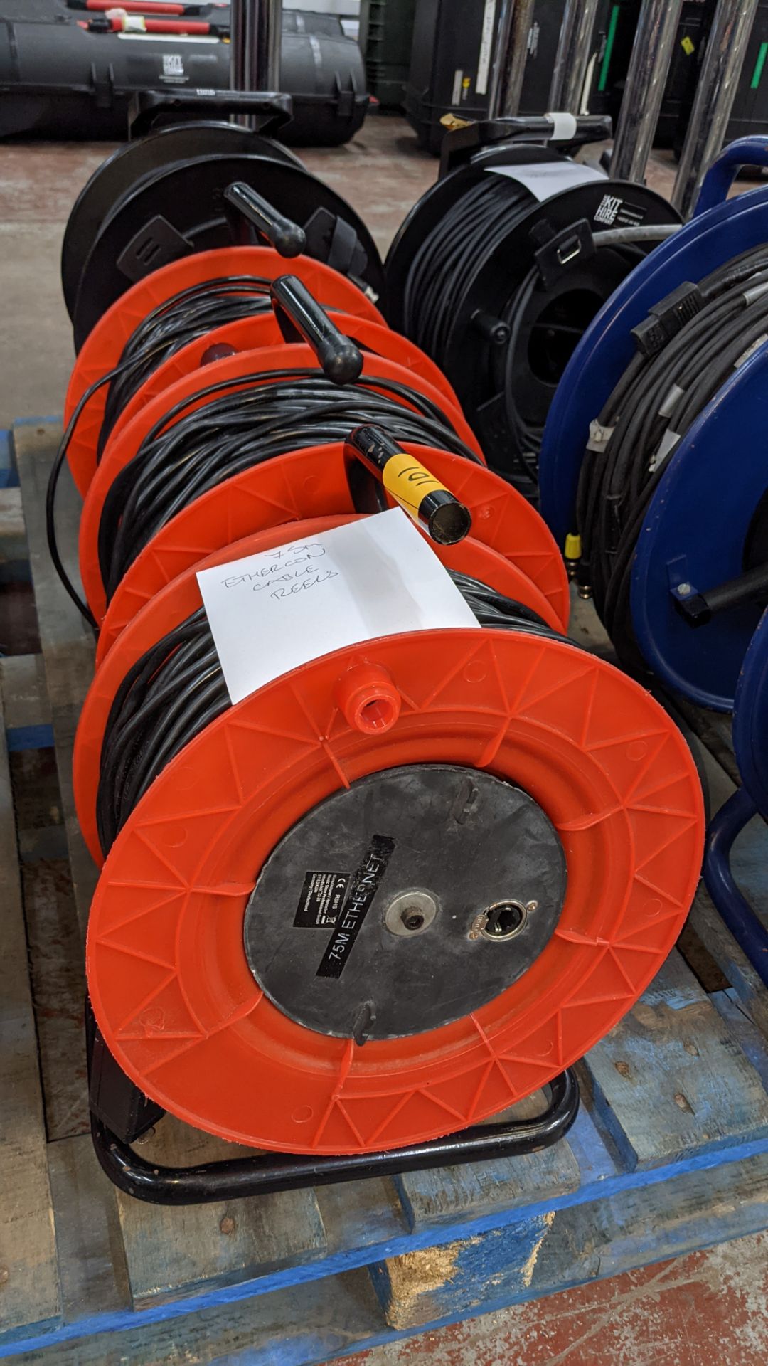 3 off 75m Ethercom extension cable reels - Image 2 of 8