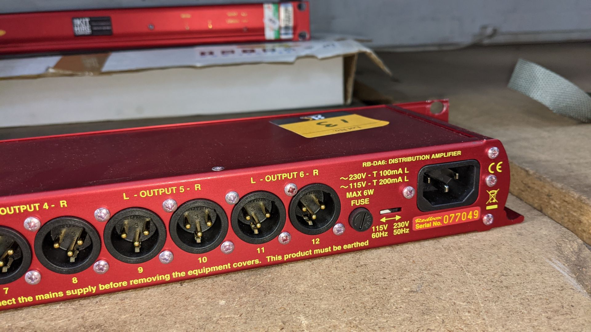 Sonifex Redbox model RB-DA6 distribution amplifier - Image 7 of 7